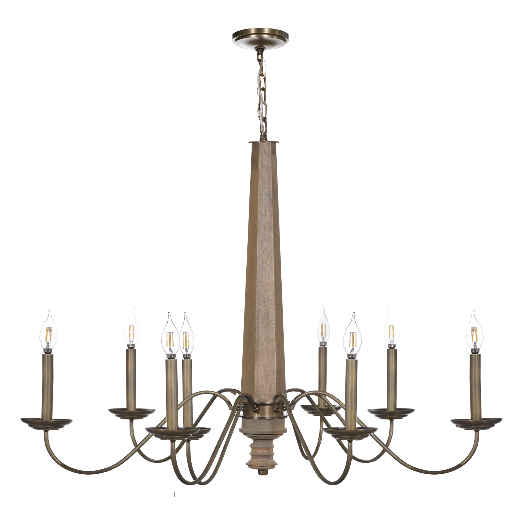Dinner at 8-Light Chandelier - Heritage Bronze