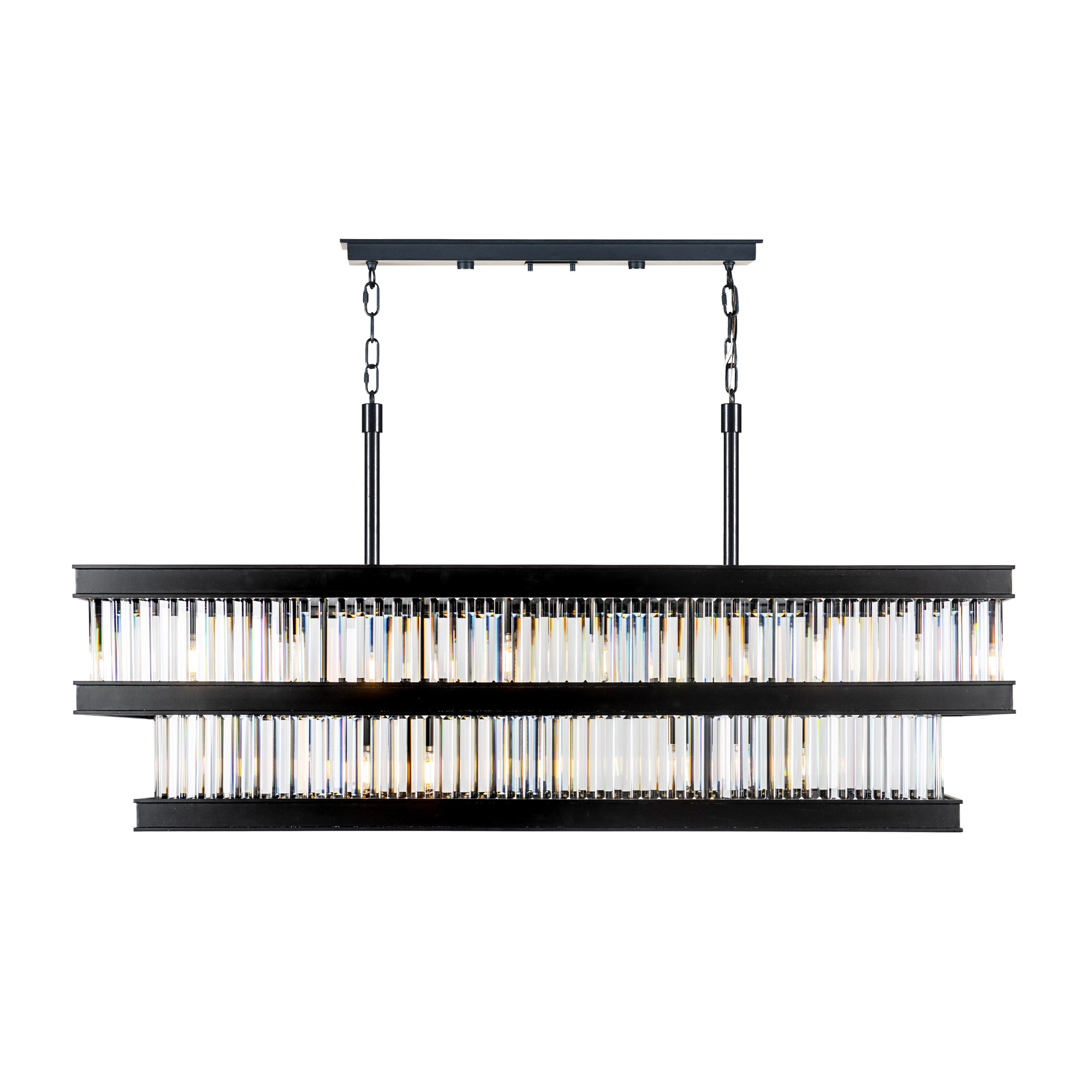 Double Take 6-Light 2-Tier Linear - Heritage Black