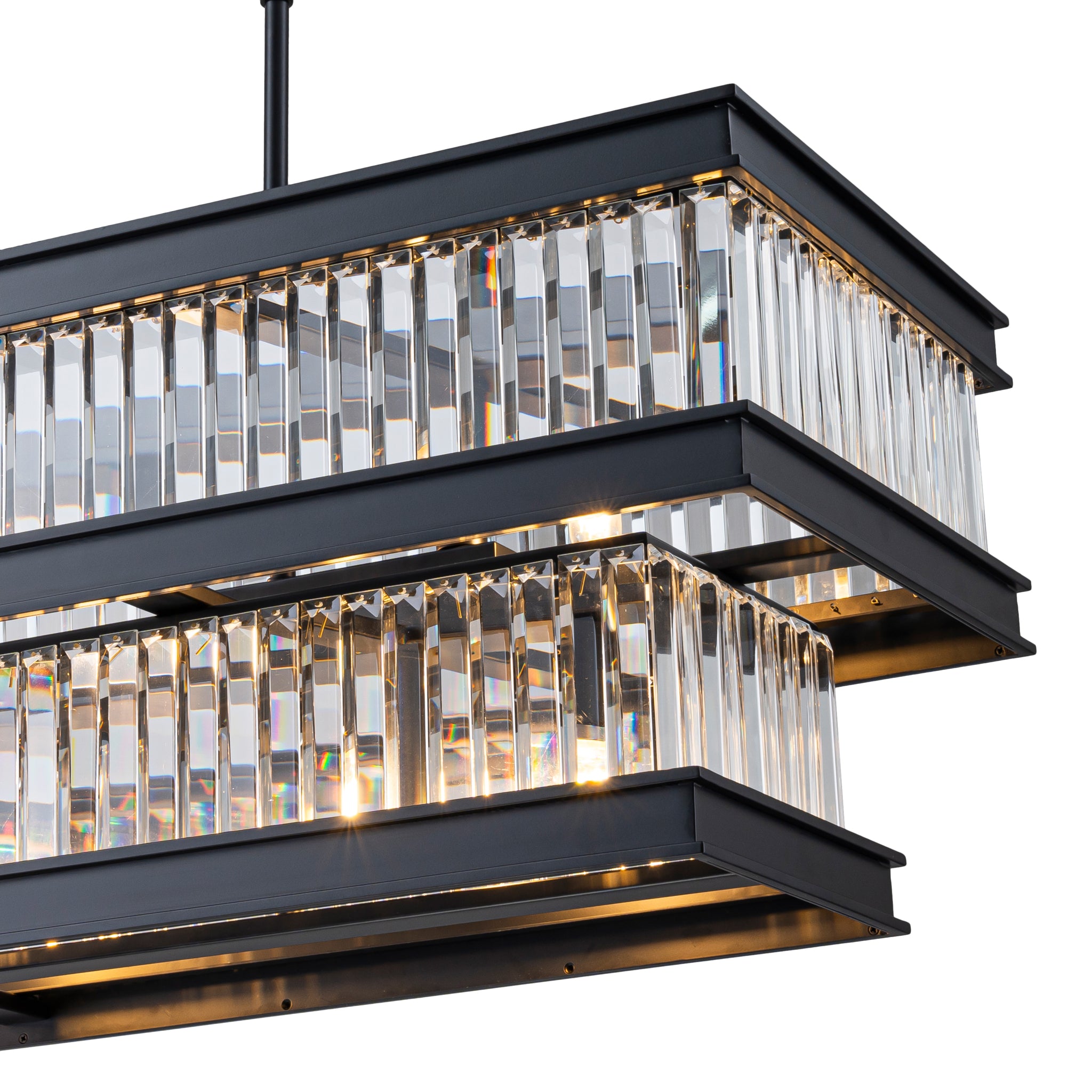 Double Take 6 Light 2-Tier Linear - Heritage Black