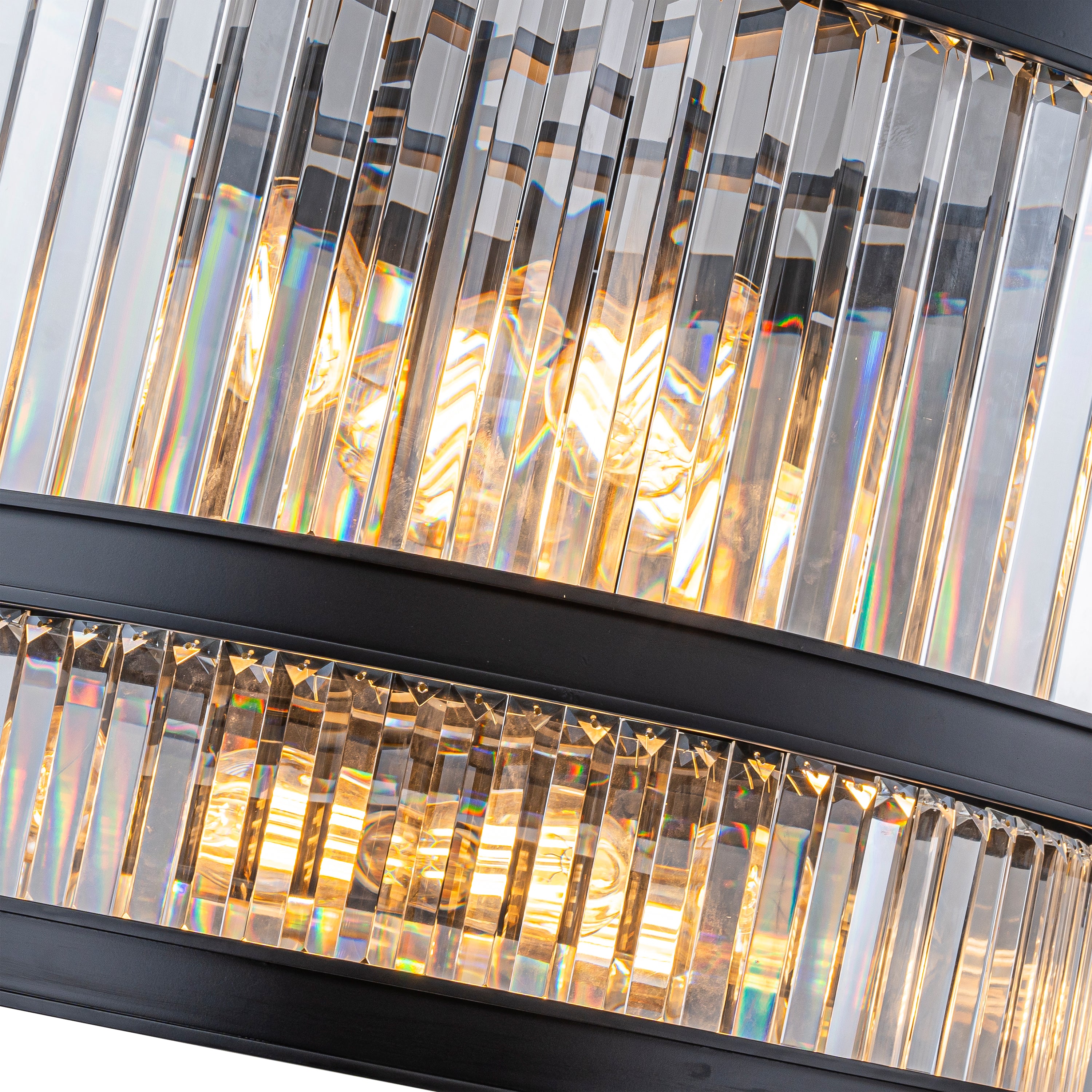 Double Take 8-Light 2-Tier Pendant - Heritage Black