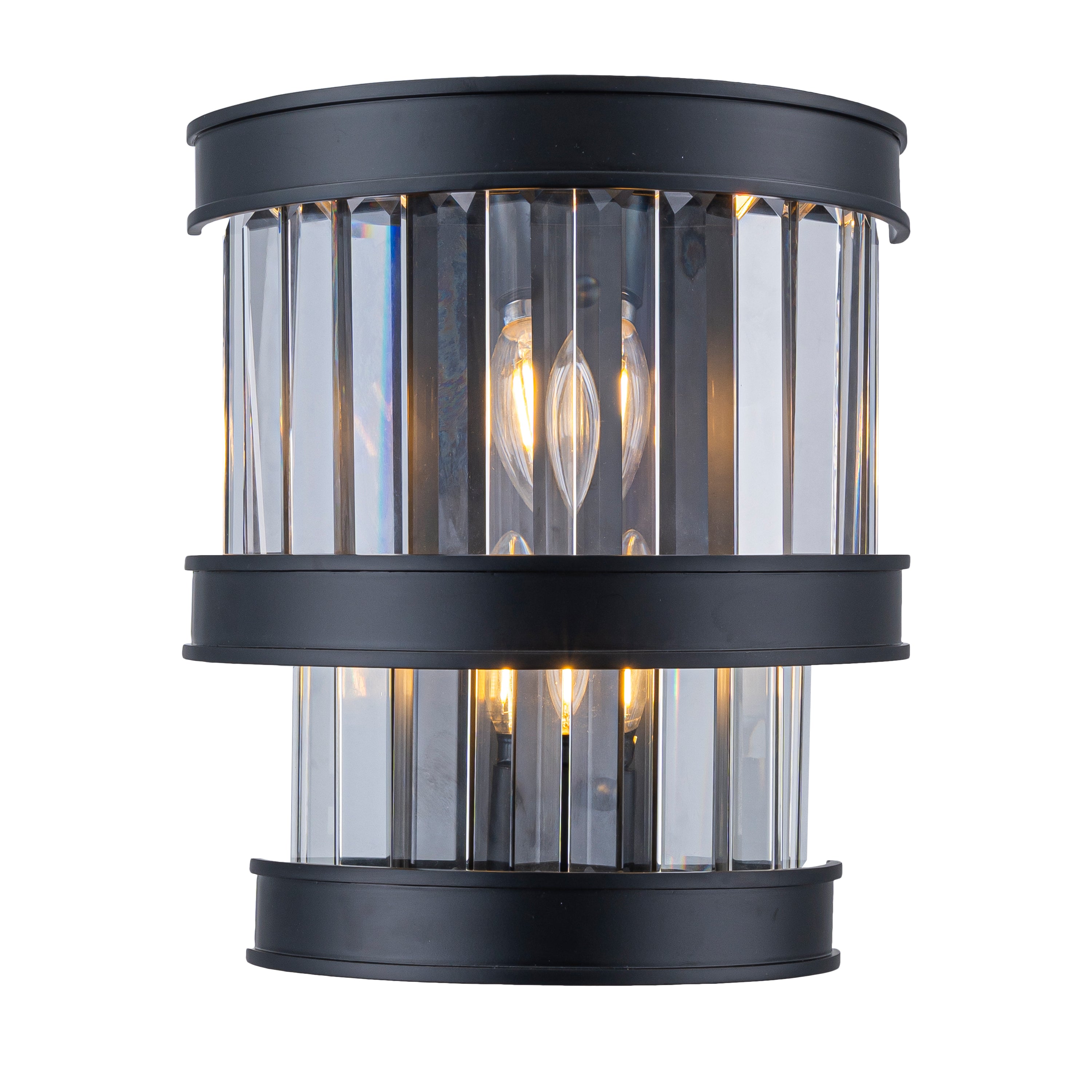 Double Take 2-Light 2-Tier Sconce - Heritage Black