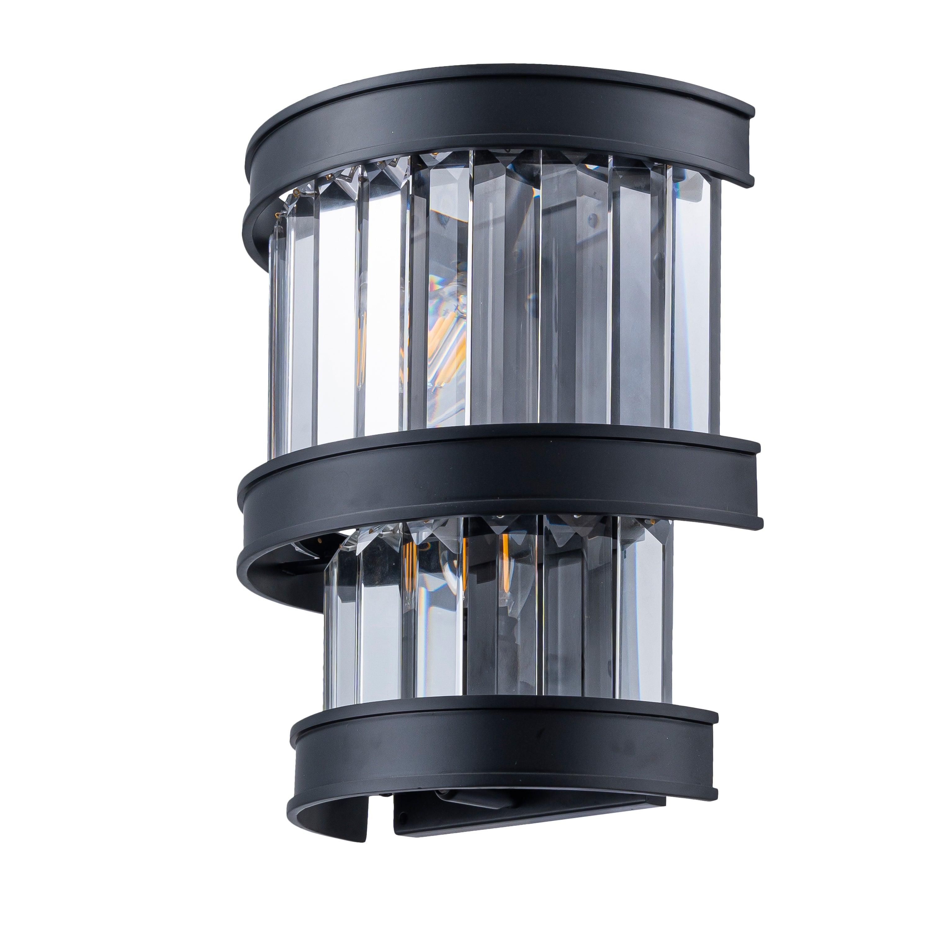 Double Take 2-Light 2-Tier Sconce - Heritage Black