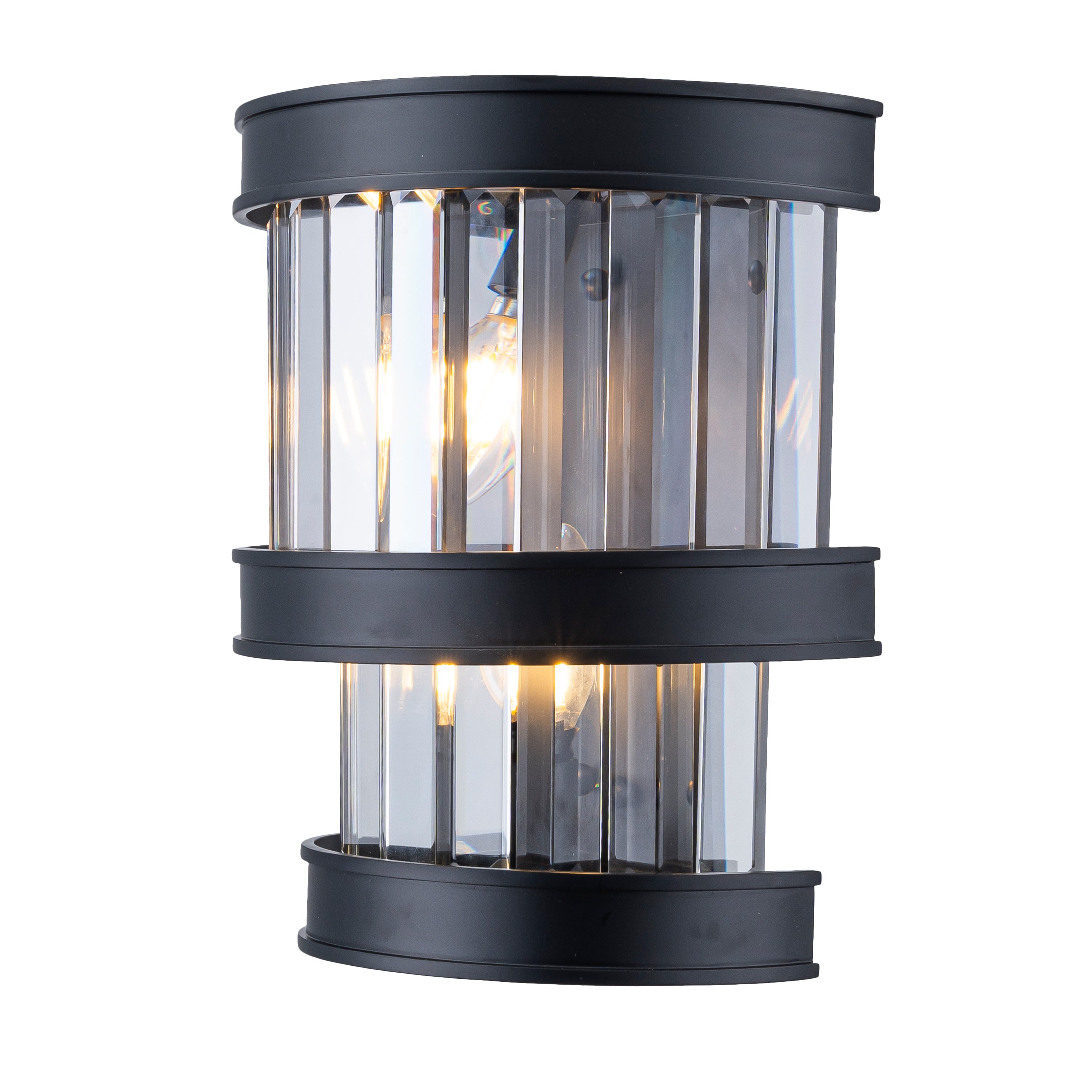 Double Take 2-Light 2-Tier Sconce - Heritage Black