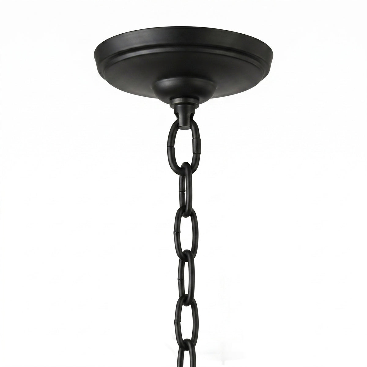 Midnight Manor Large 4 Light Pendant - Blackened Zinc/Antique Bronze