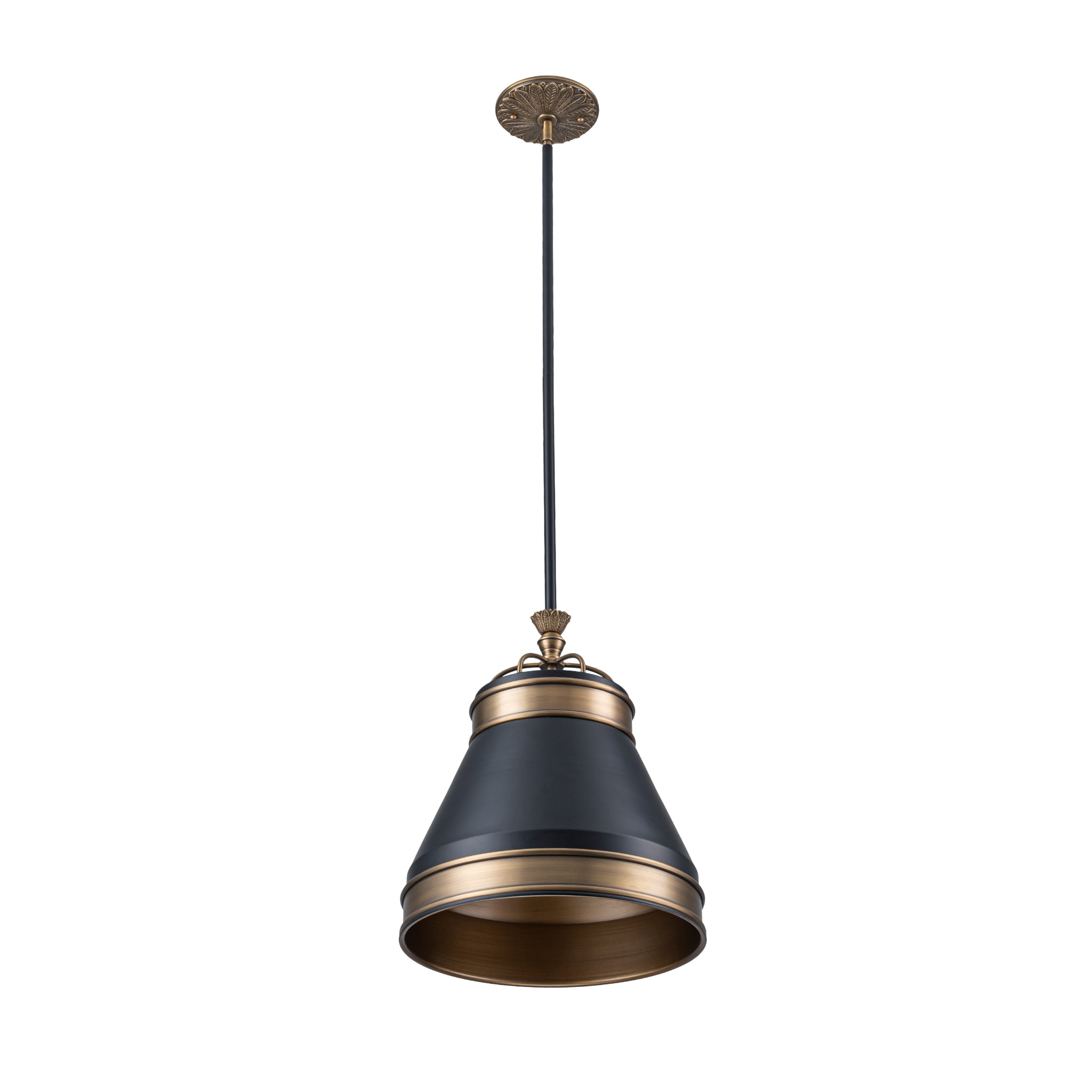 Savarin 1 Light Small Pendant - Heritage Black/Heritage Bronze