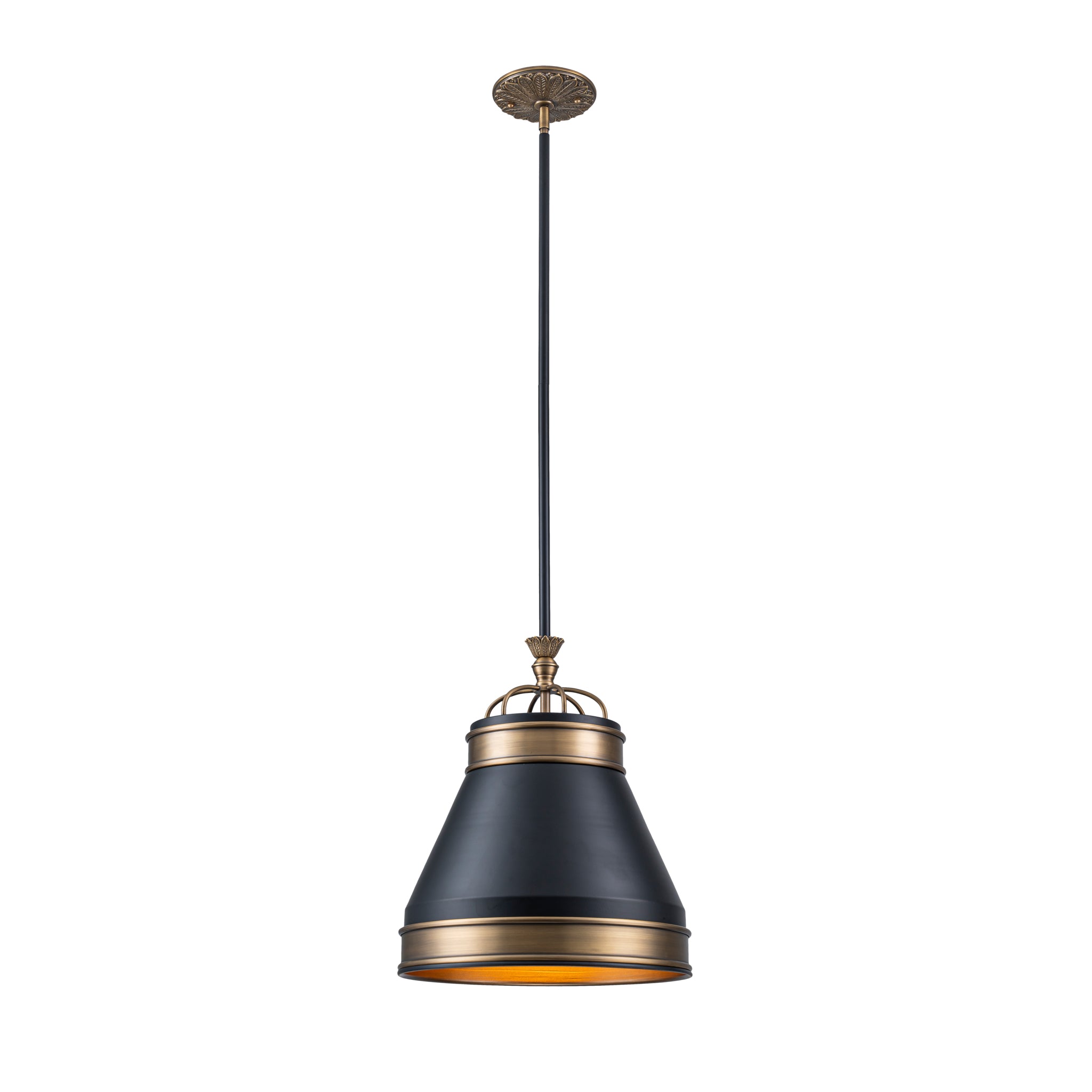 Savarin 1 Light Small Pendant - Heritage Black/Heritage Bronze