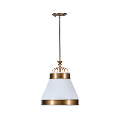 Savarin 1 Light Small Pendant - Heritage White/Heritage Bronze