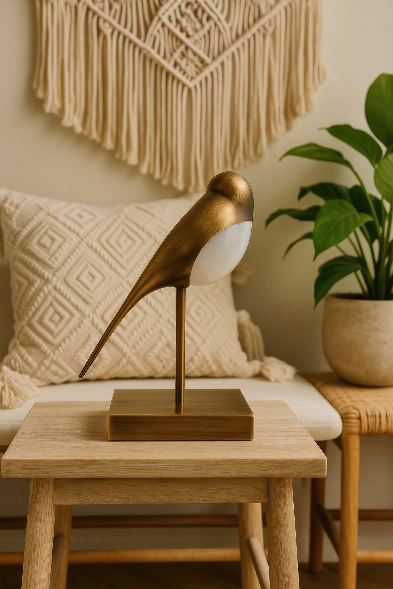 Hope 1-Light Malouf Foundation Table Lamp - Heritage Bronze