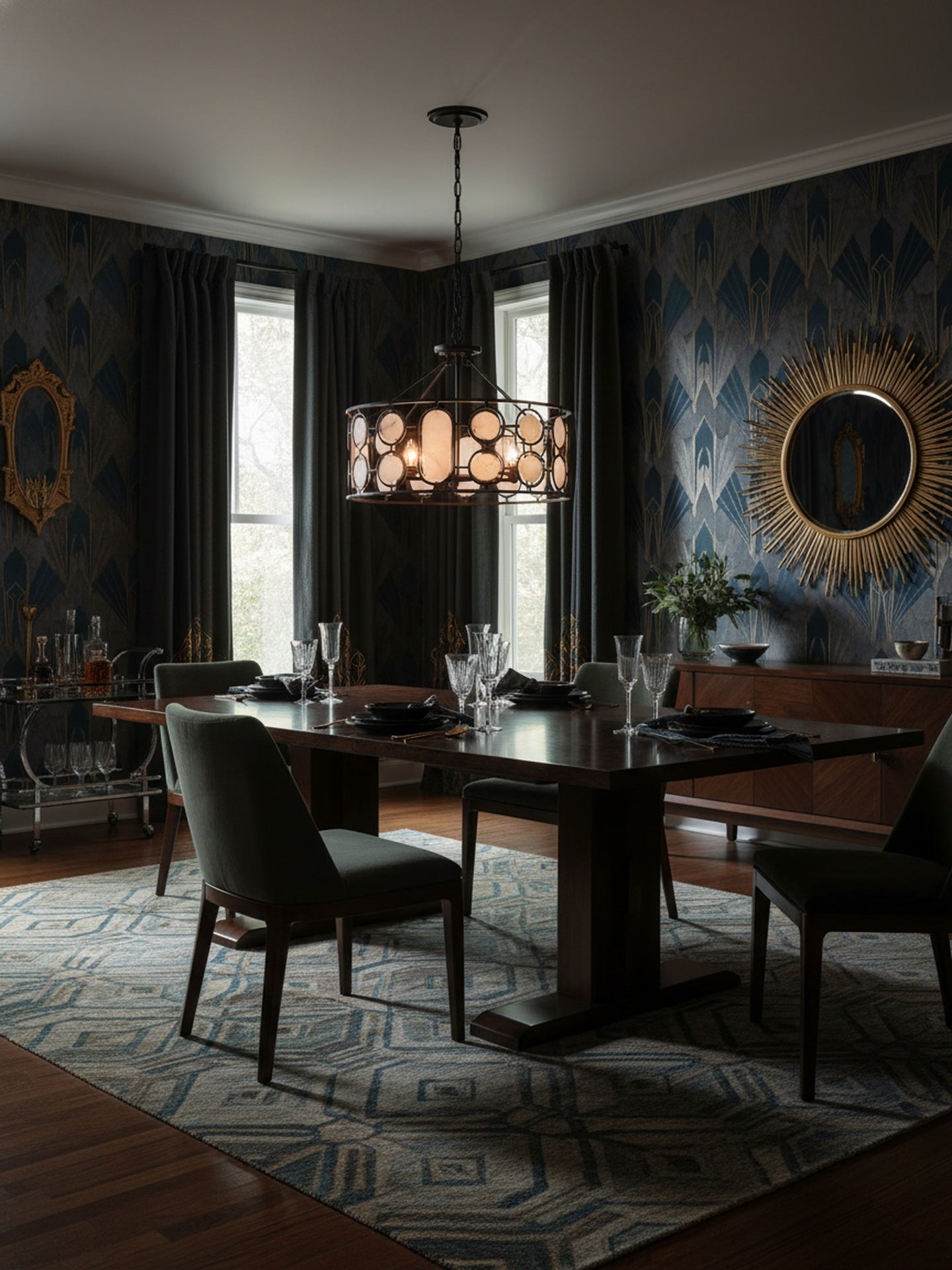 Oval Office  6 Light Pendant - Ironclad