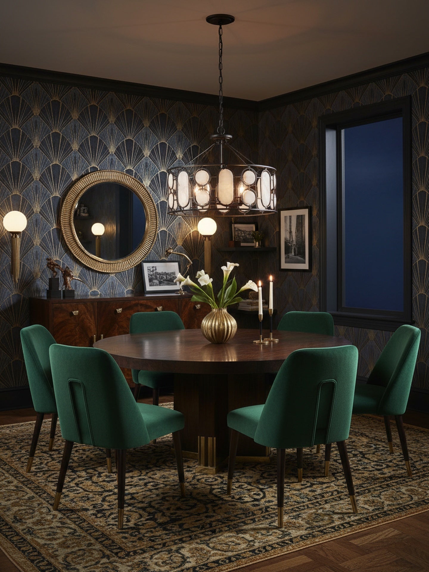 Oval Office  6 Light Pendant - Ironclad