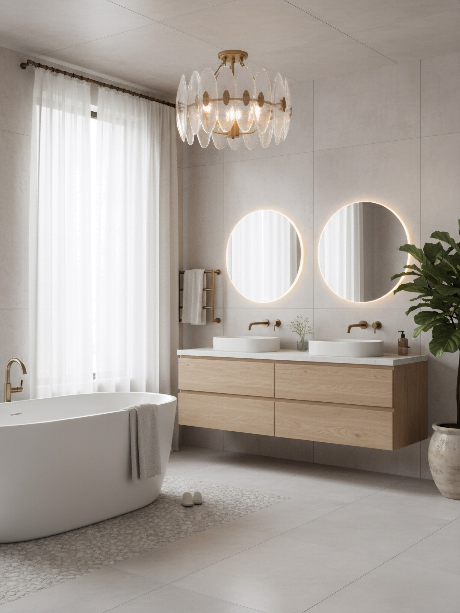 Aurora-4 Light Convertible Semi Flush