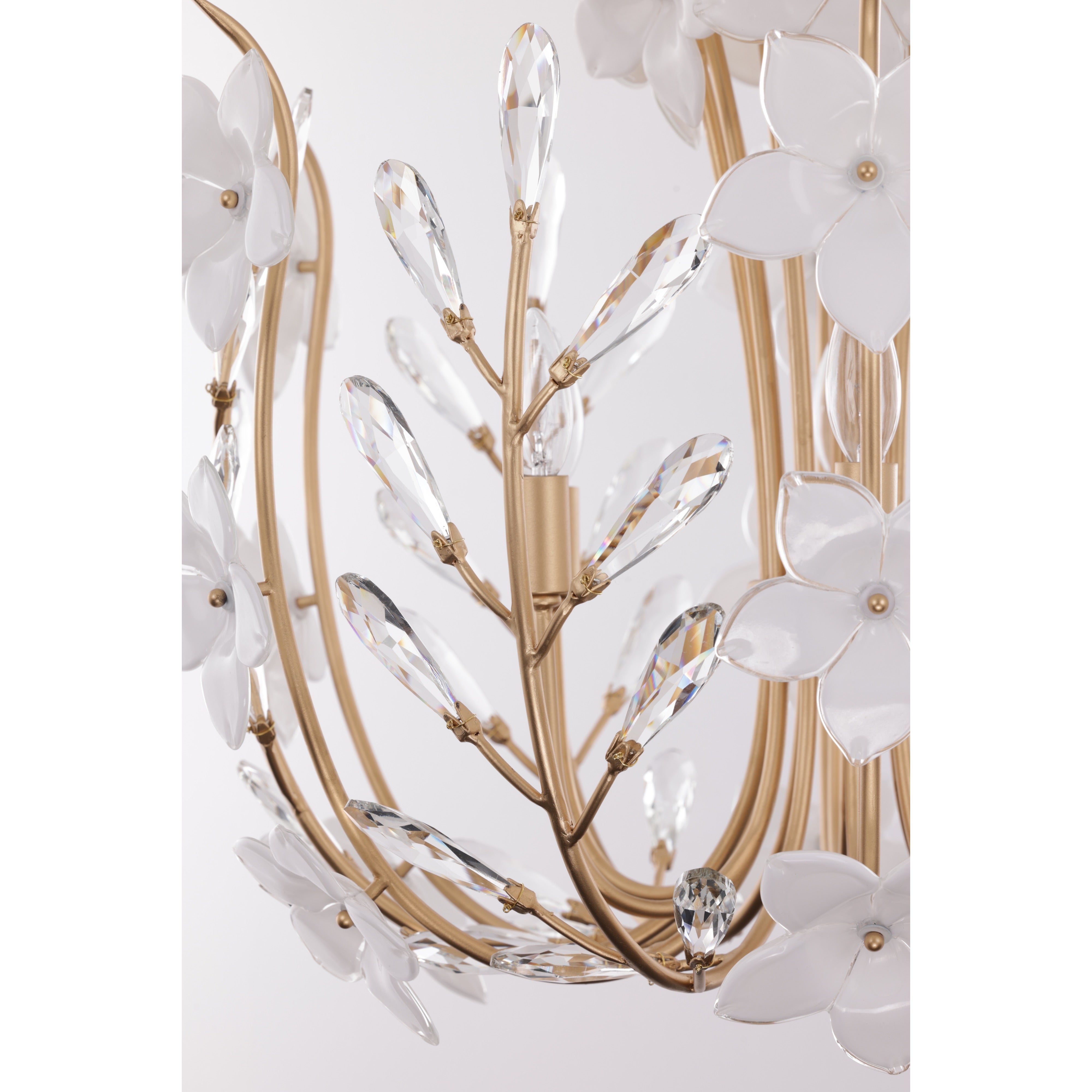 Petal Court 9 Light Chandelier - French Gold