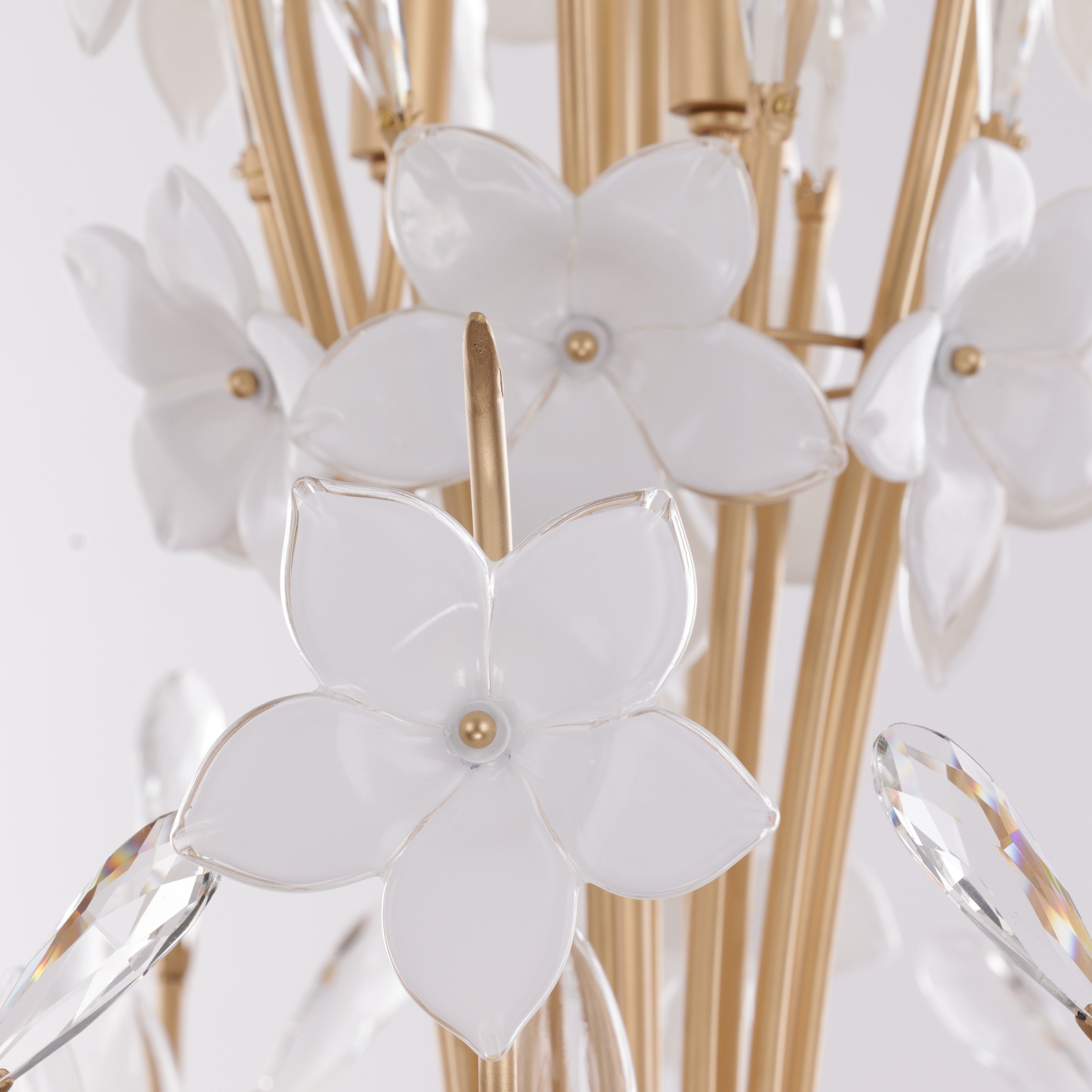 Petal Court 9 Light Chandelier - French Gold