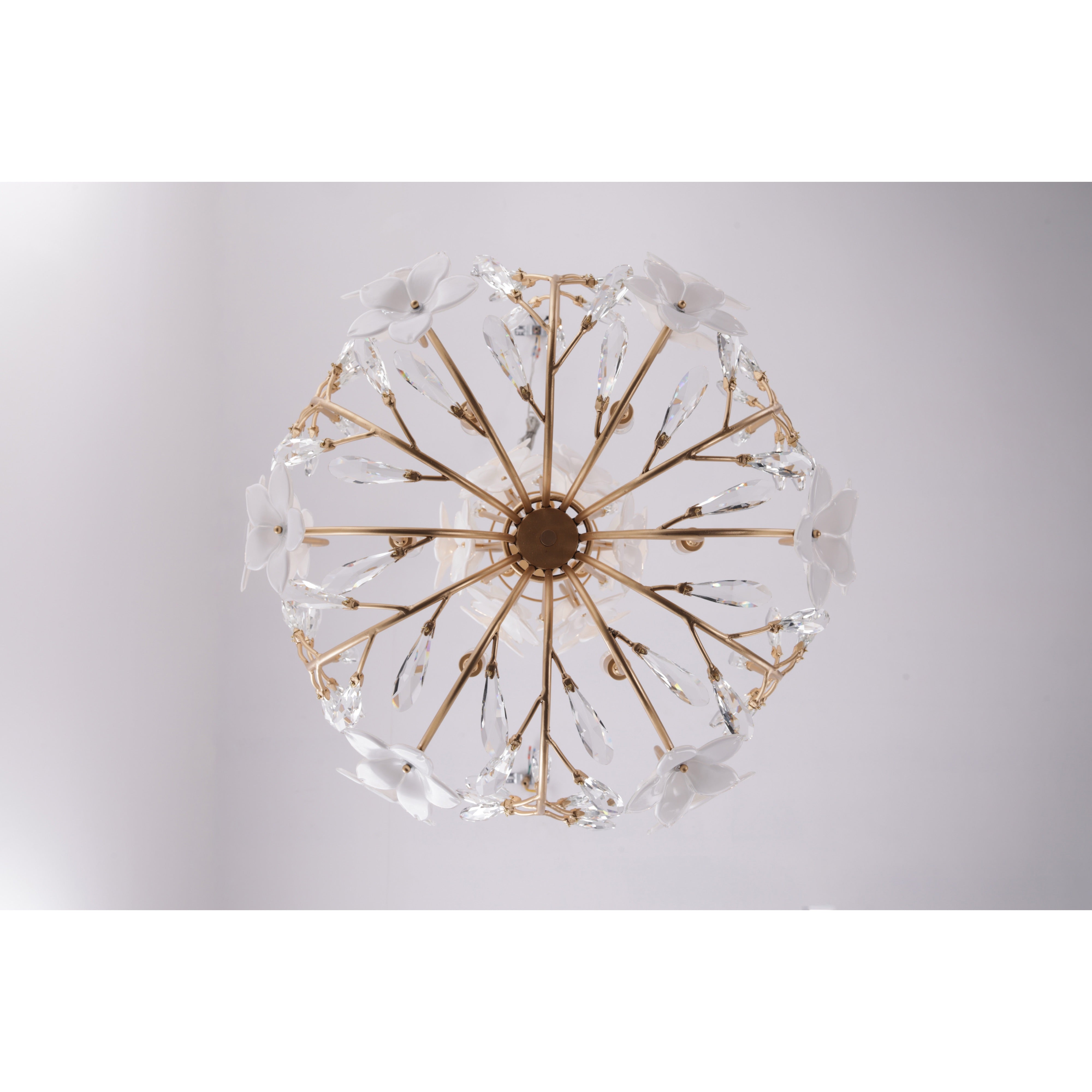 Petal Court 9 Light Chandelier - French Gold