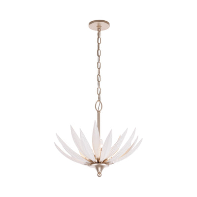Zanara  3 Light Pendant with 3D Printed Ceramic Leaves