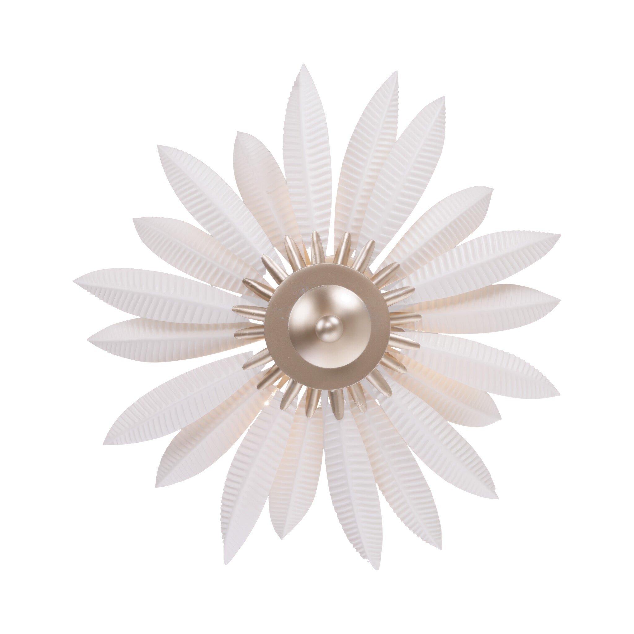 Zanara  3 Light Pendant with 3D Printed Ceramic Leaves
