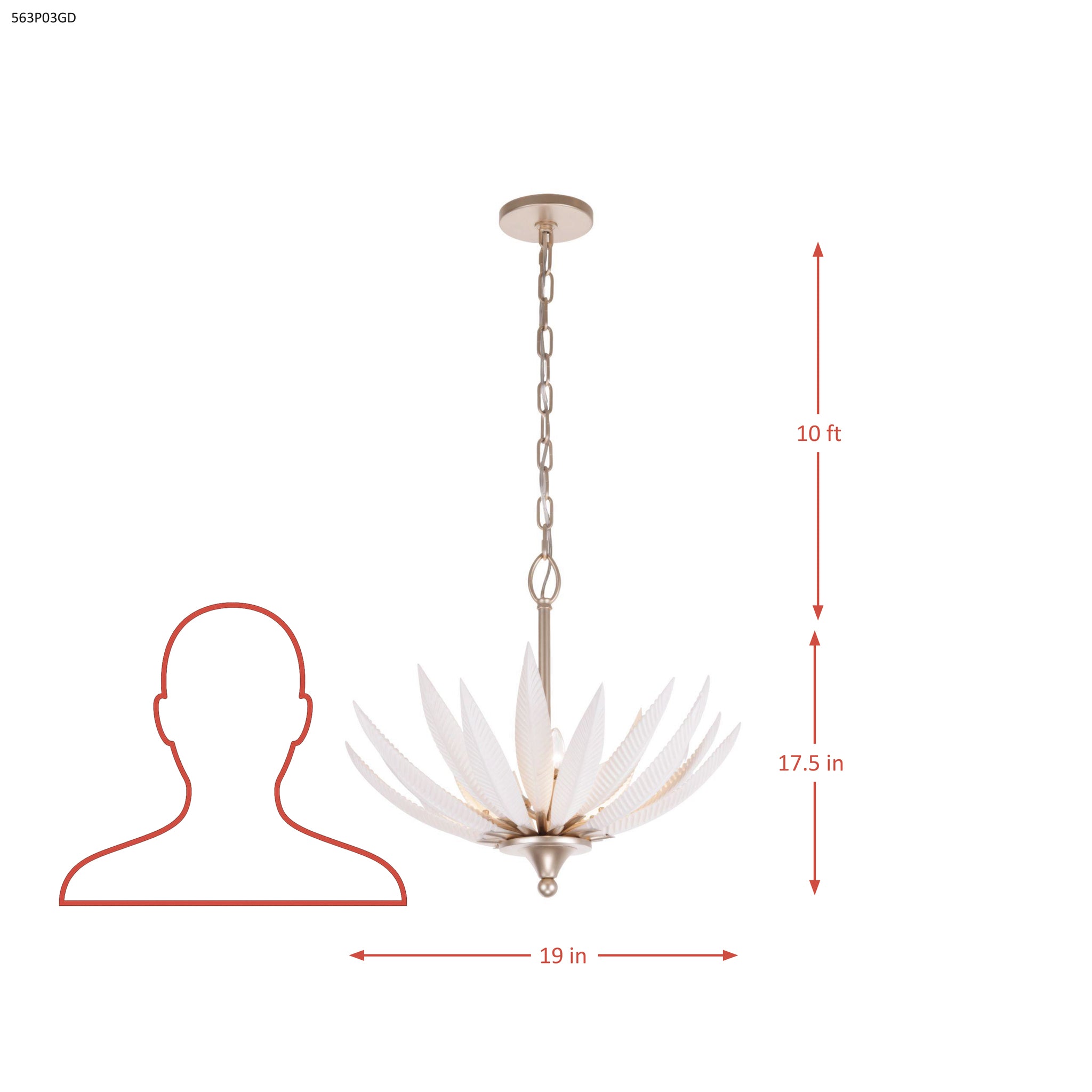 Zanara  3 Light Pendant