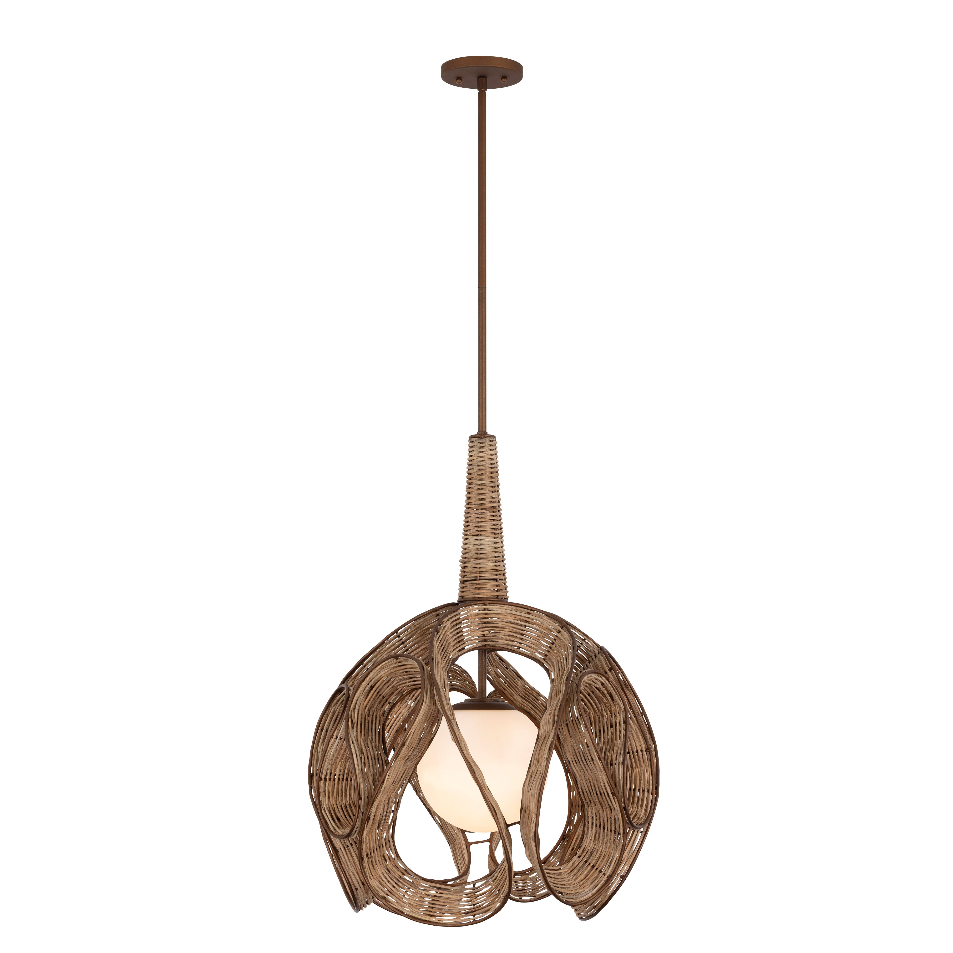 Swaylo 1 Light Pendant Medium - Hammered Ore