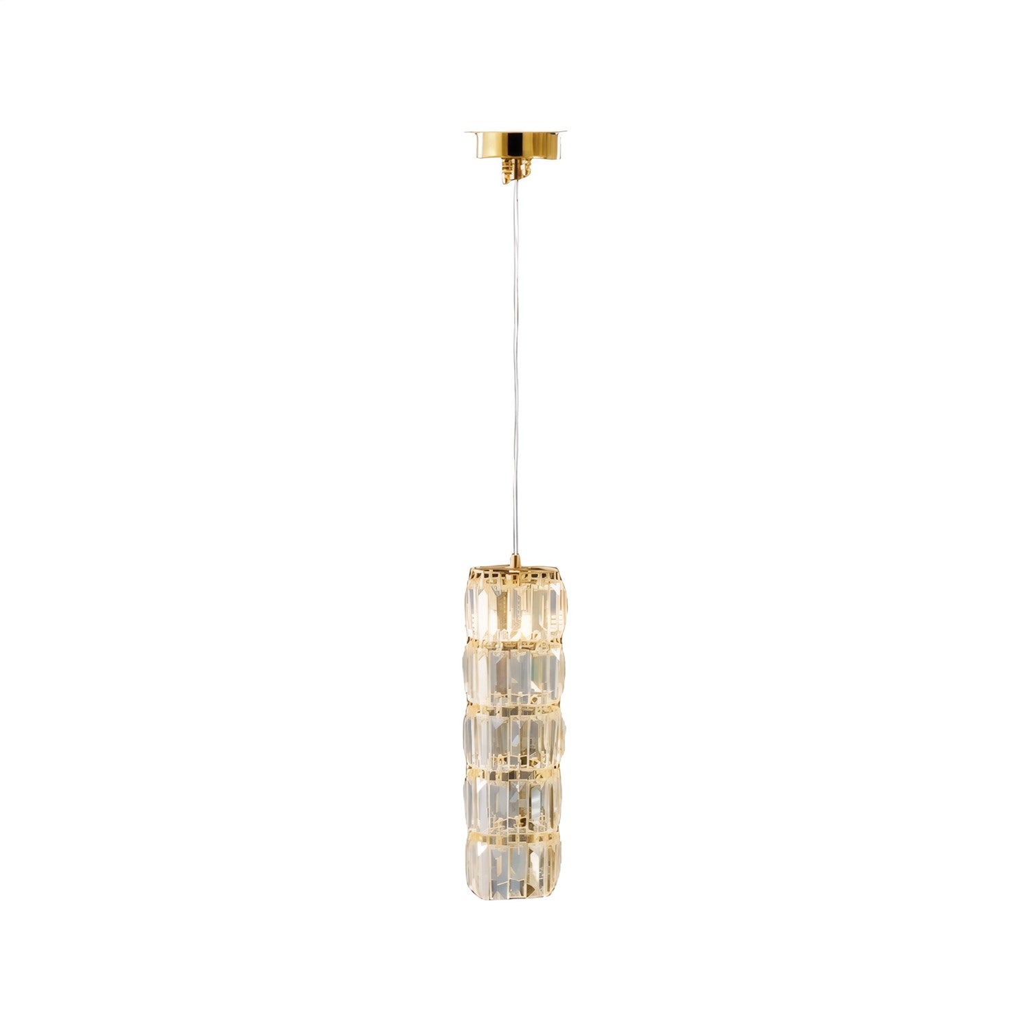 Golden Hour 1 Light Dimmable Pendant - Satin Gold