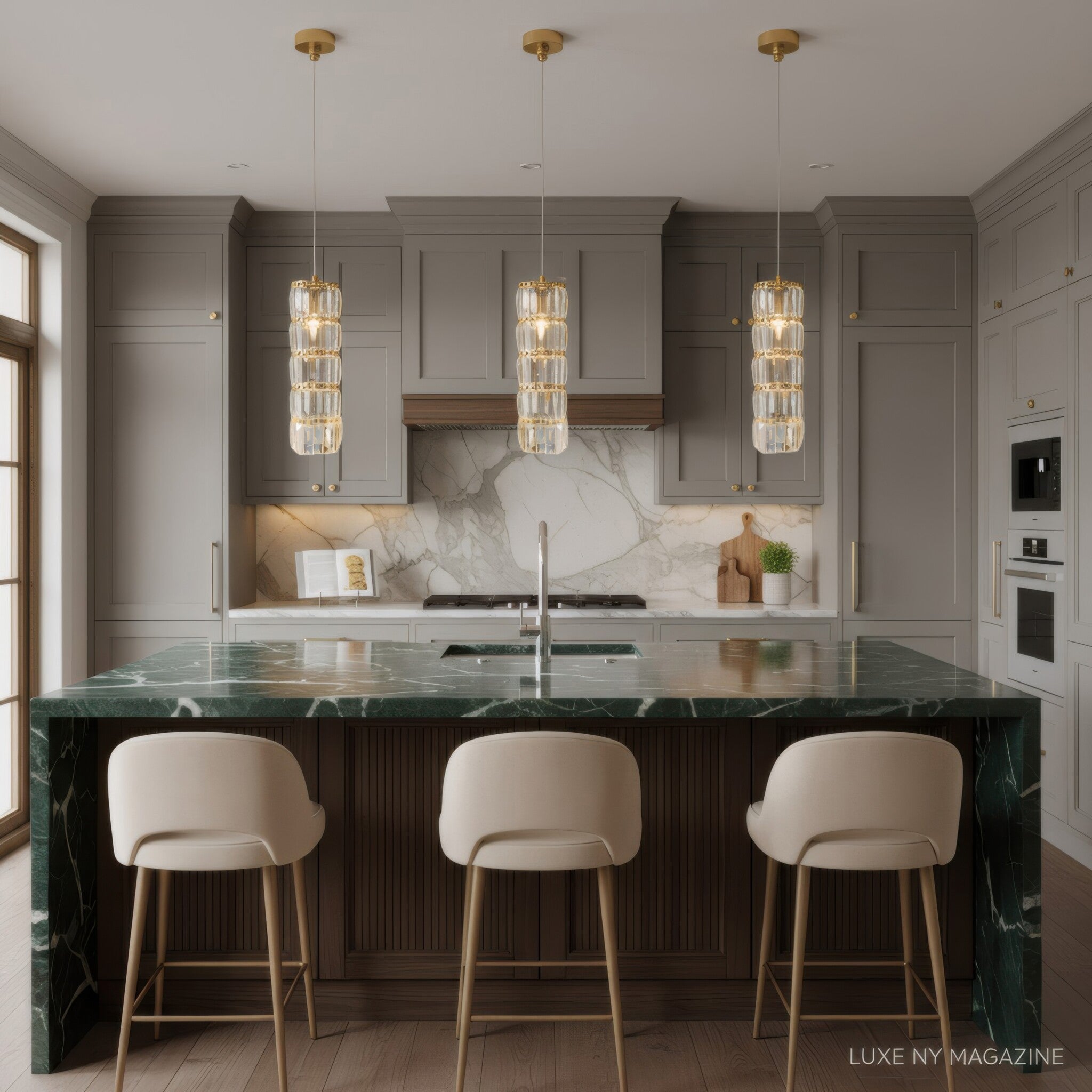 Golden Hour 1 Light Dimmable Pendant - Satin Gold