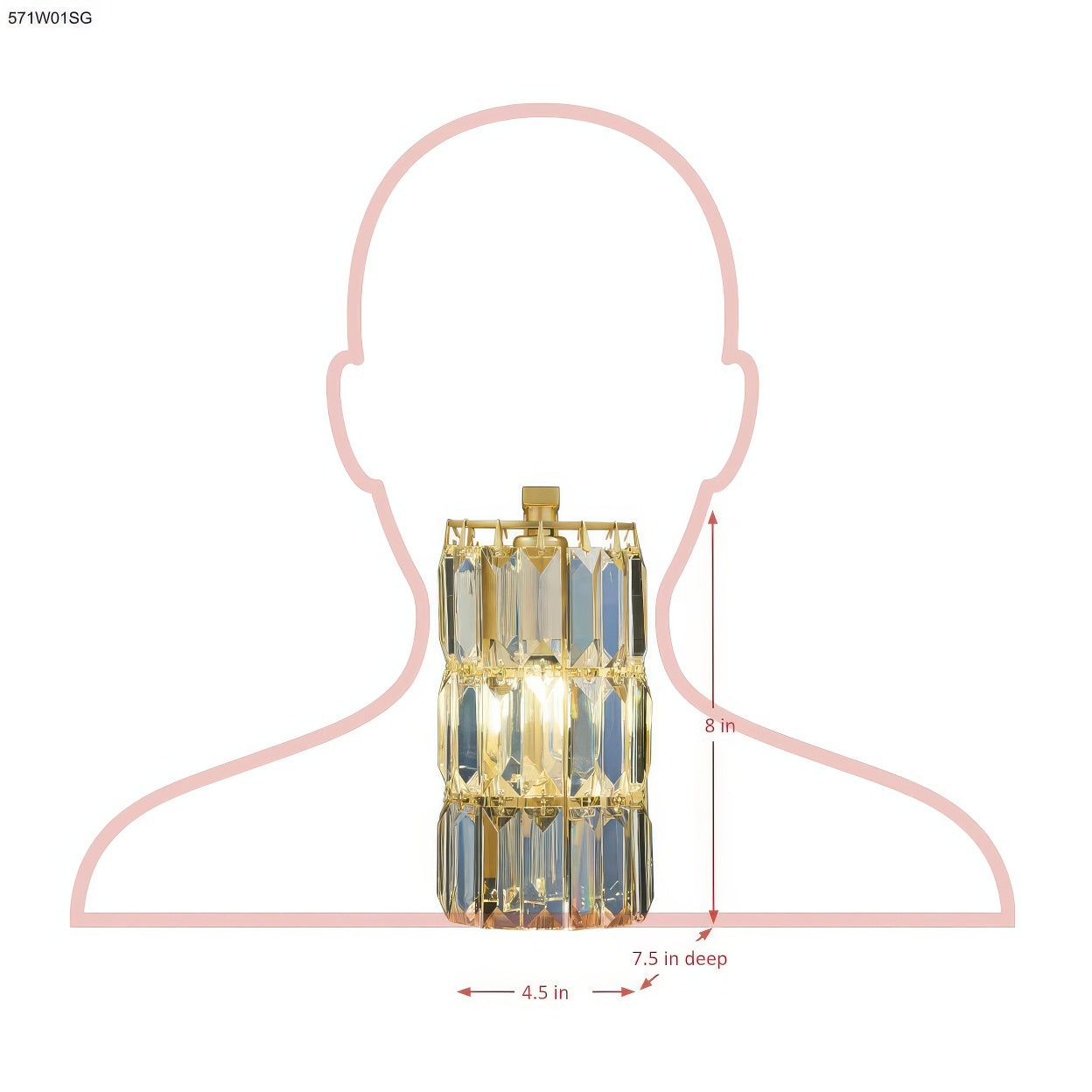 Golden Hour 1 Light Dimmable Wall Sconce