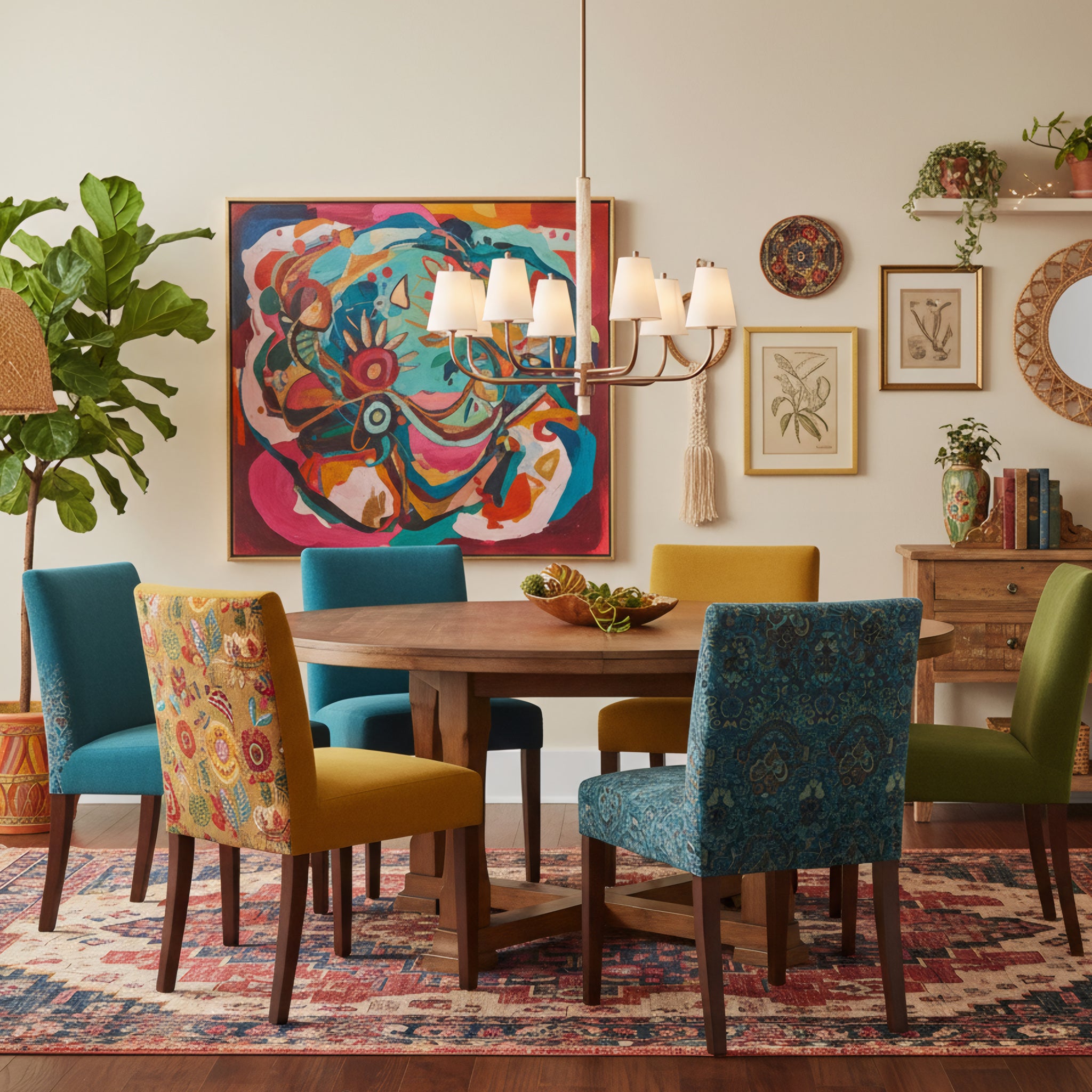 Rockford 8 Light Chandelier - Brontourage/Travartine