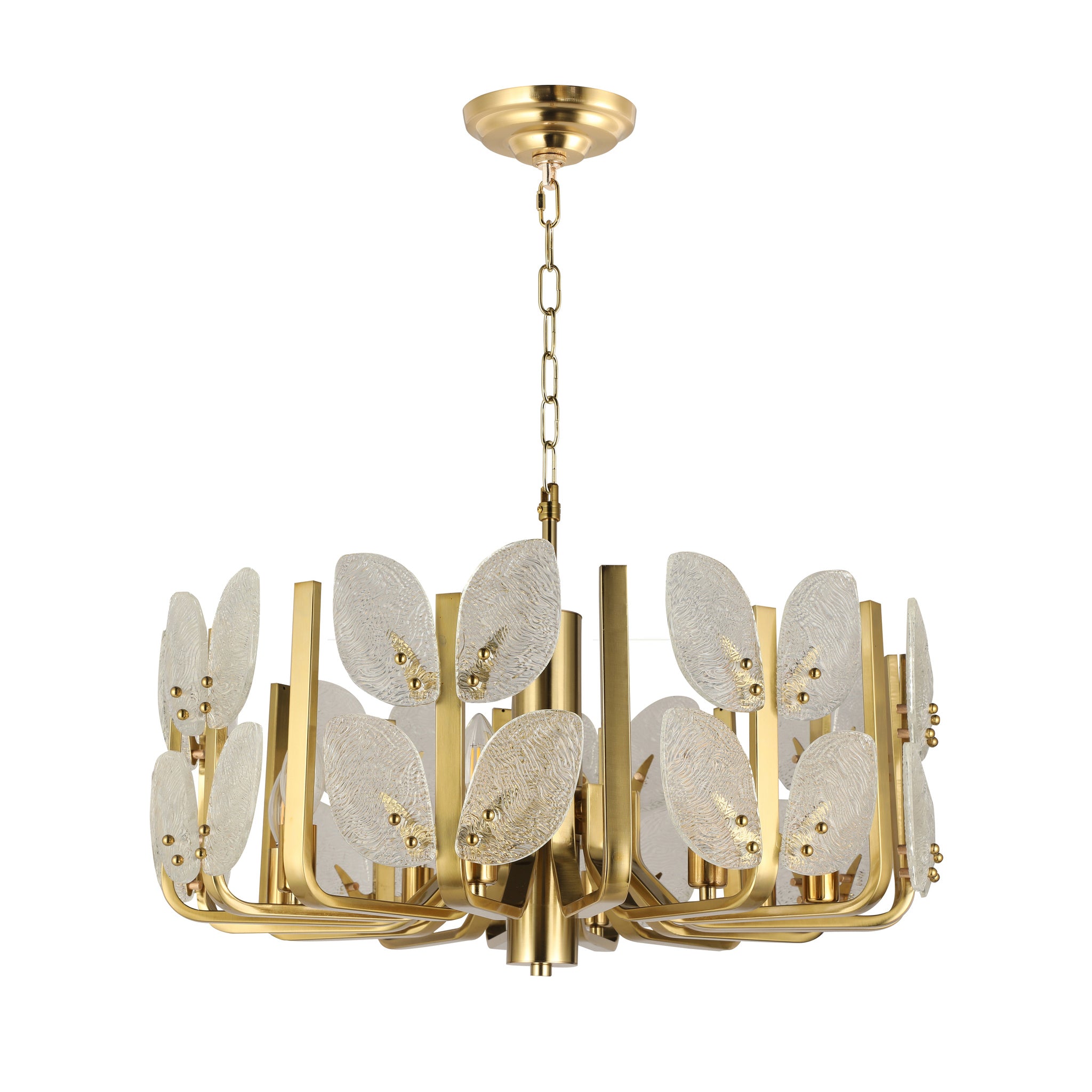 Brass Tax 8 Light Chandelier