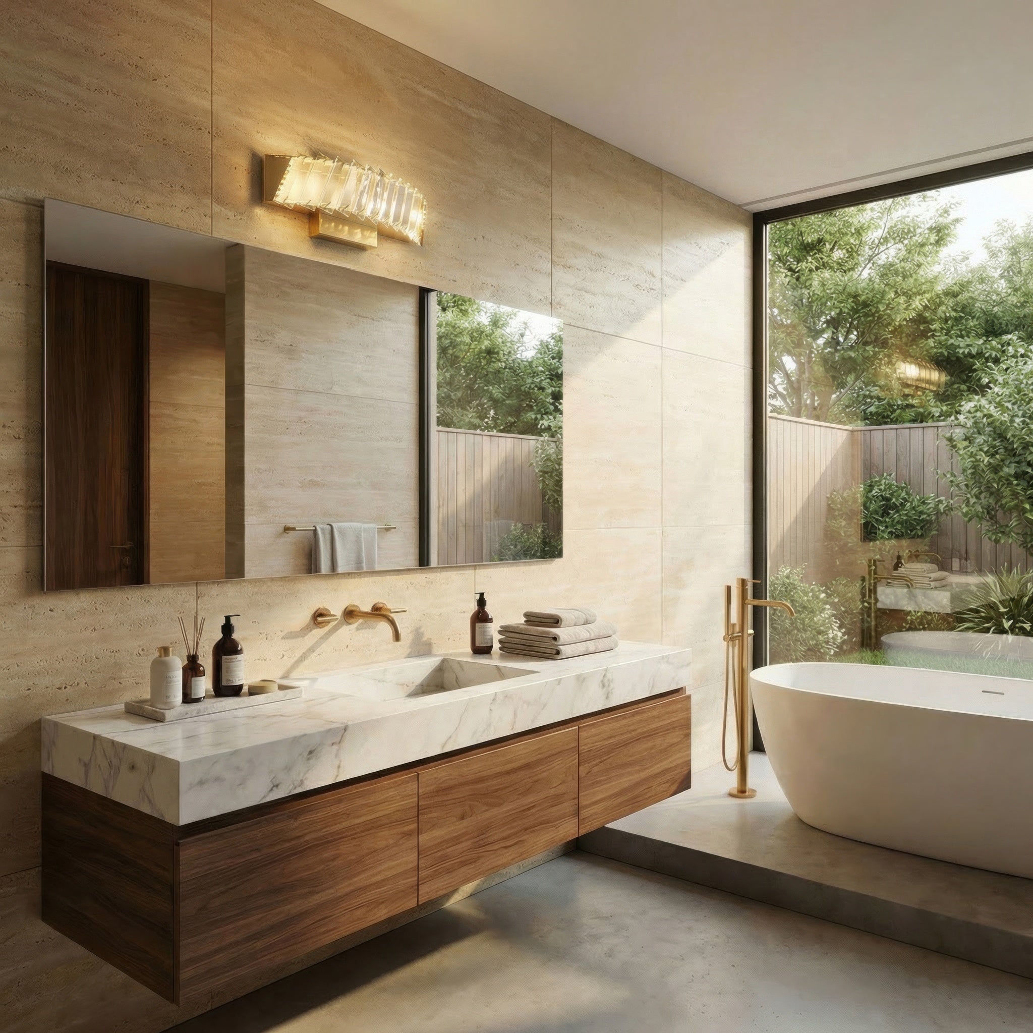 Golden Ratio 14 in LED Crystal Bath / Vanity / Wall Sconce