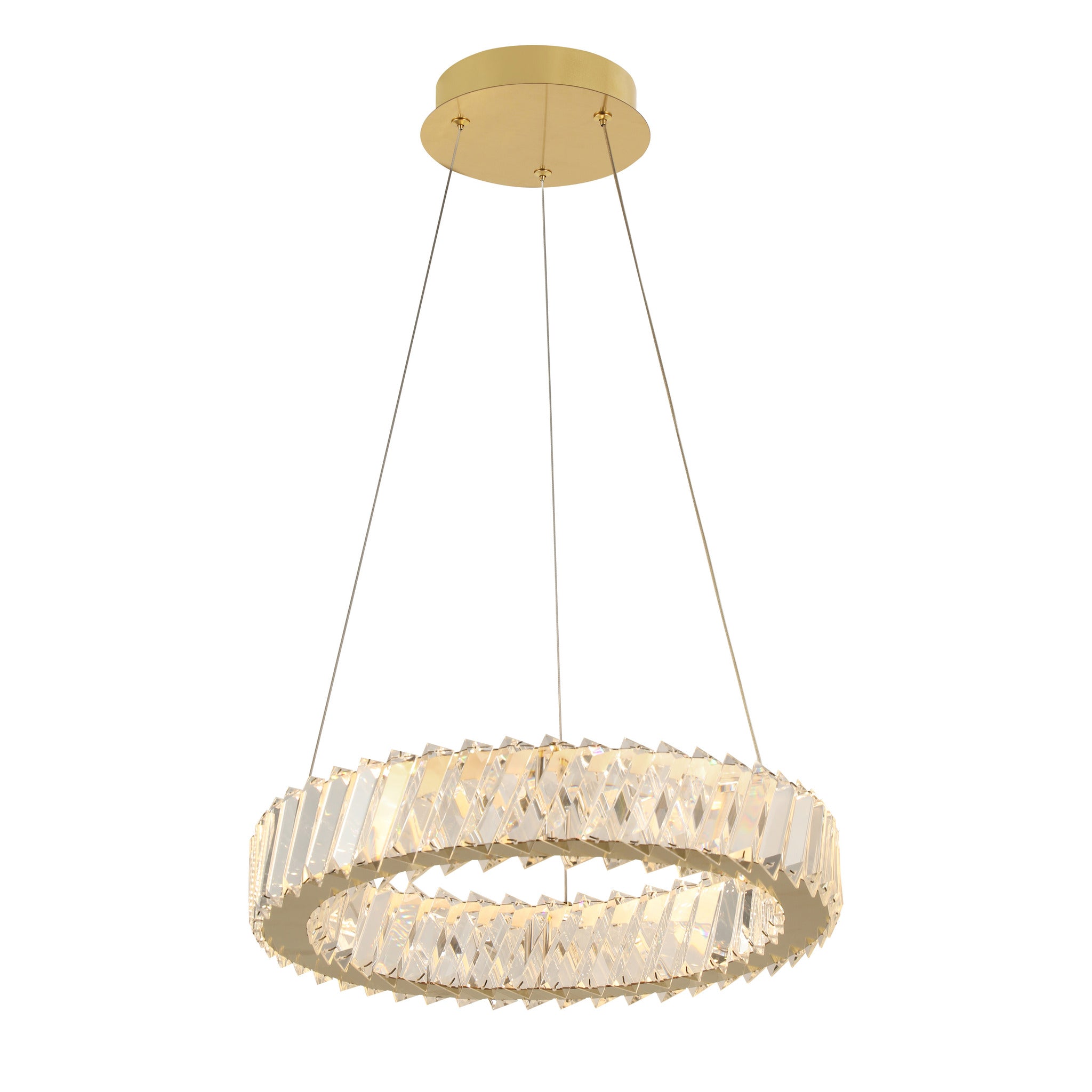 Golden Ratio 16 inch LED Crystal Pendant