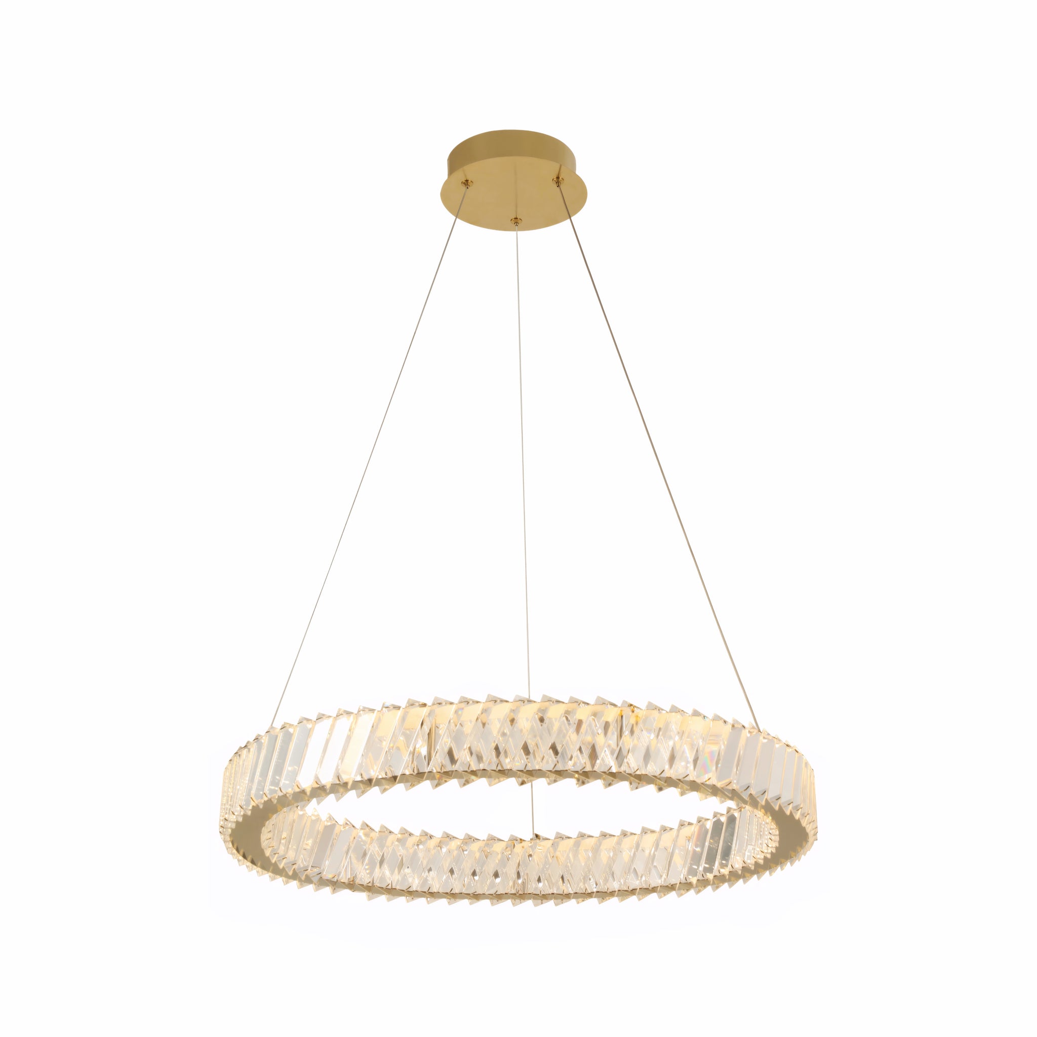 Golden Ratio 24 in LED Crystal Pendant