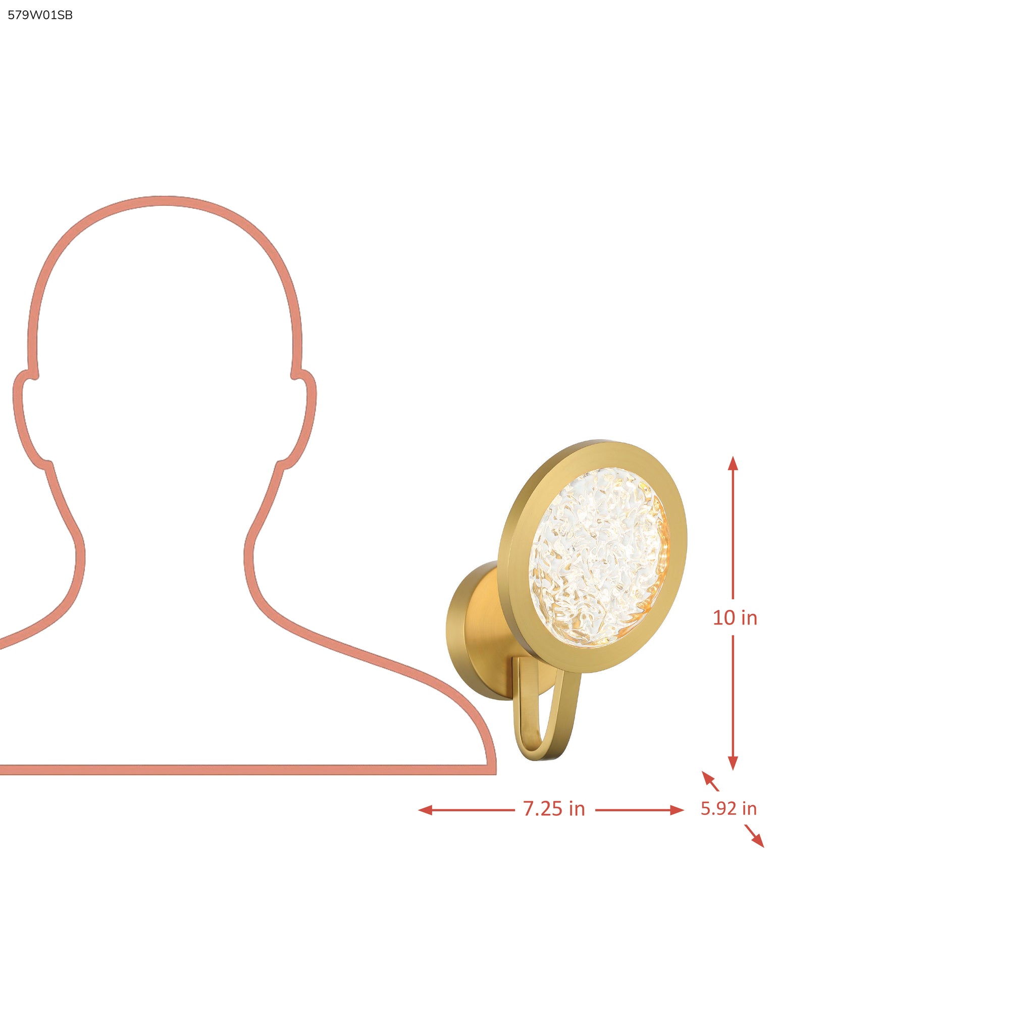 Sherlock 1 Light Wall Sconce