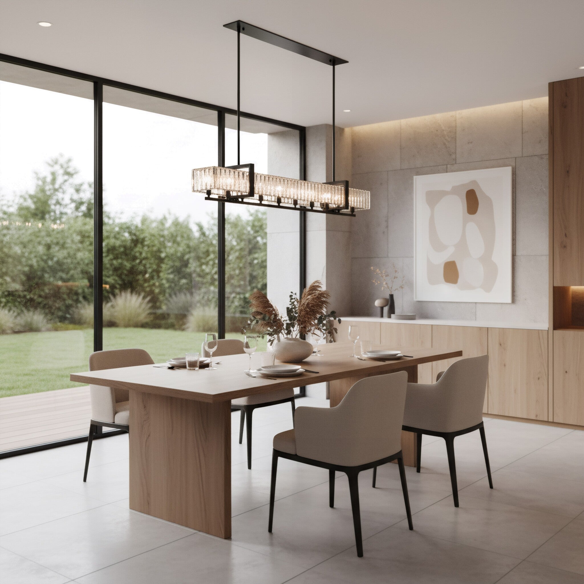 Framework 10 Light Dimmable Linear Pendant