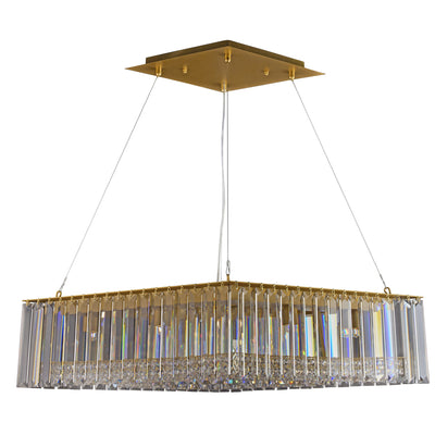 The Long View 8 Light Dimmable Linear Pendant