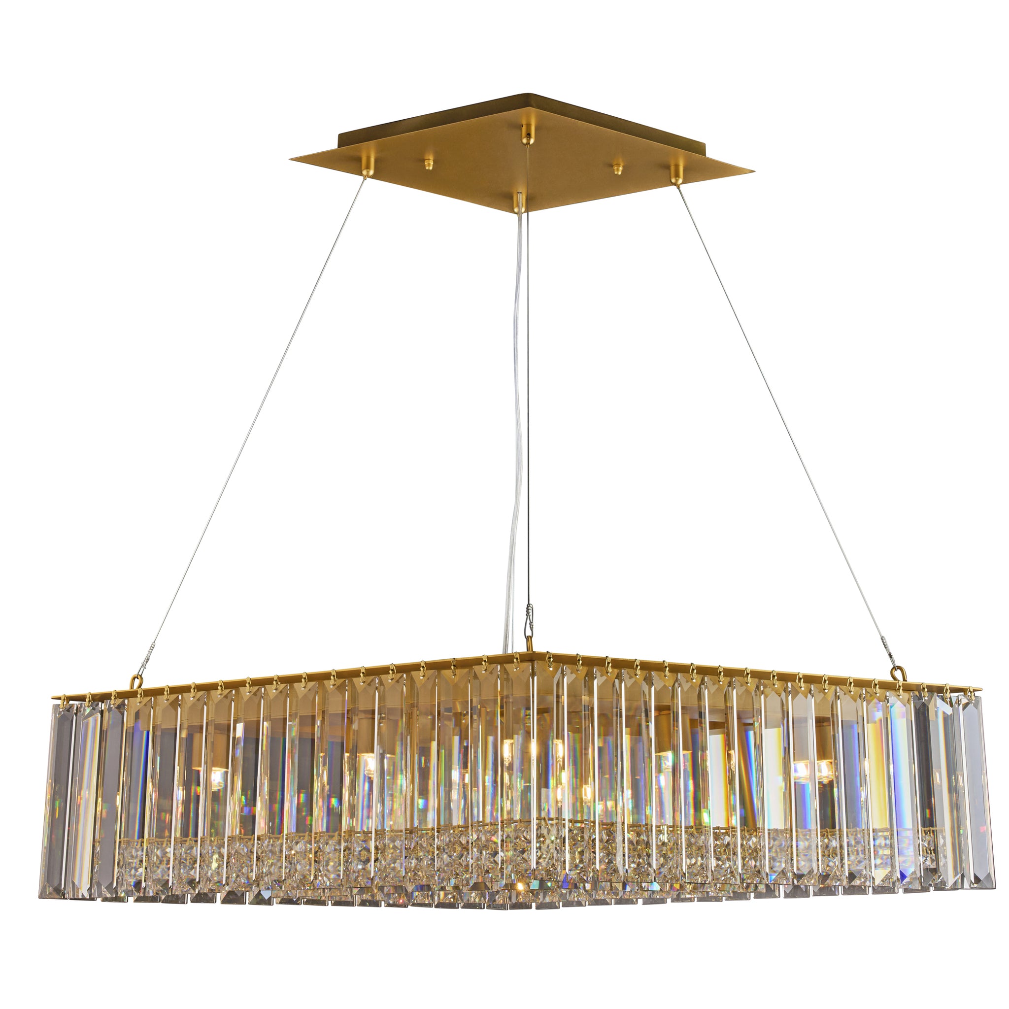 The Long View 8 Light Dimmable Linear Pendant