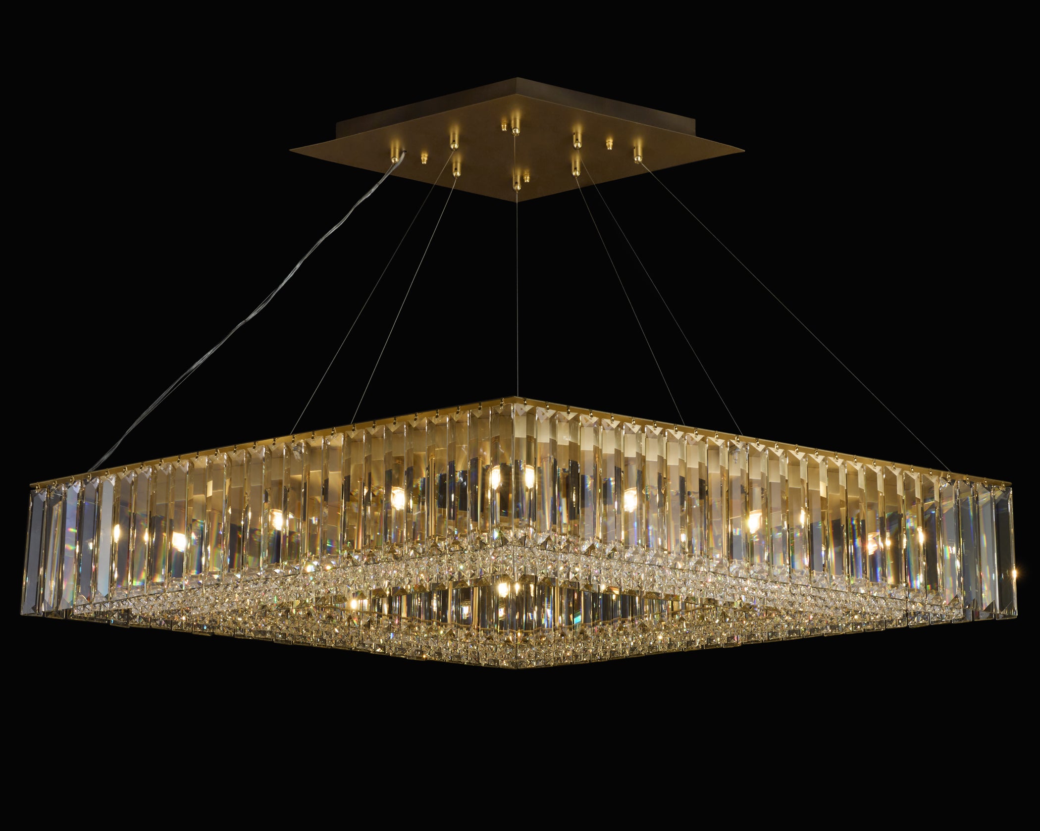 The Long View 12 Light Dimmable Linear Pendant