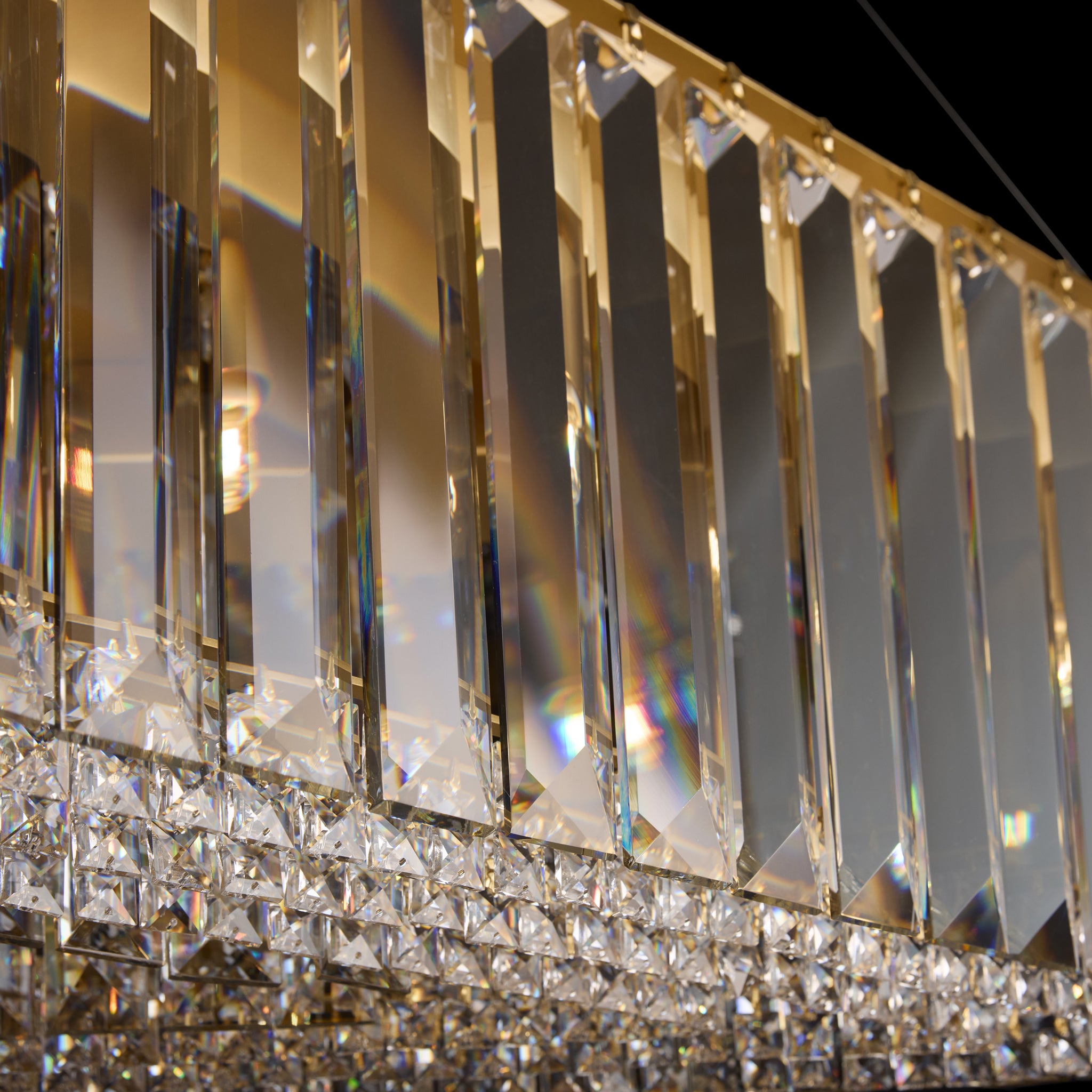 The Long View 12 Light Dimmable Linear Pendant