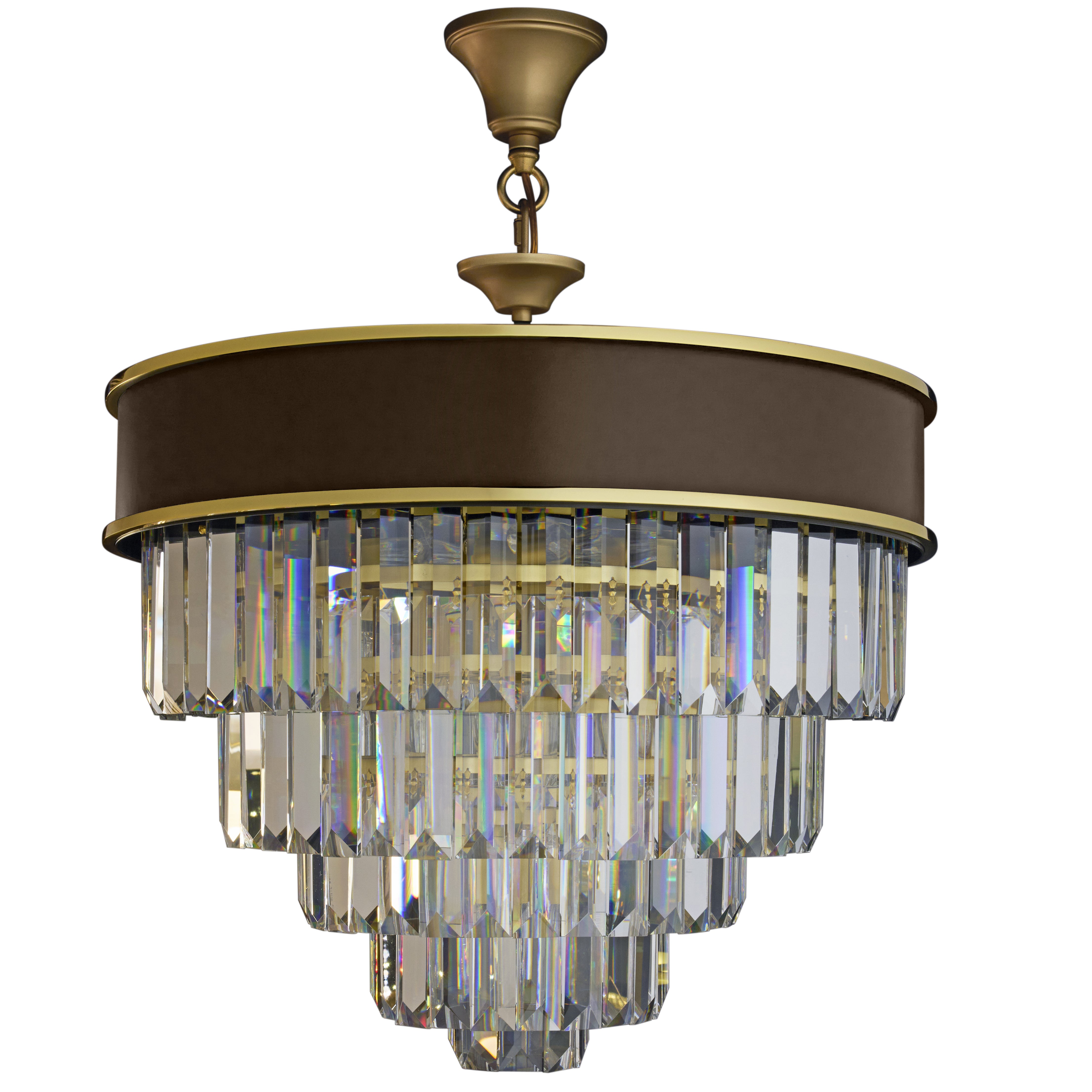 Strata 11 Light Dimmable Pendant Chandelier - Urban Bronze/Soft Gold/Polished Gold