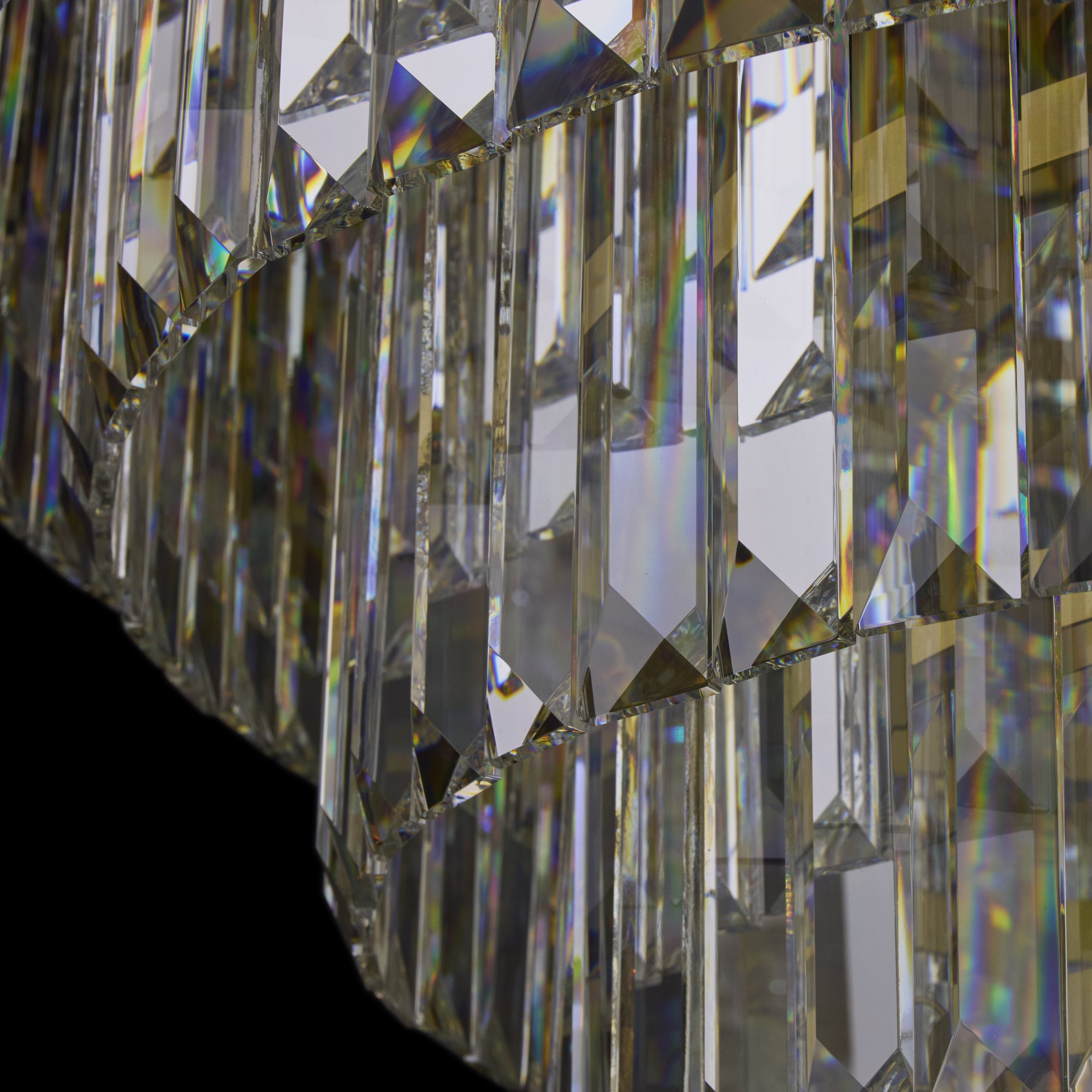 Strata 25 Light Dimmable Pendant Chandelier - Espresso Brown, Polished Gold and Satin Gold