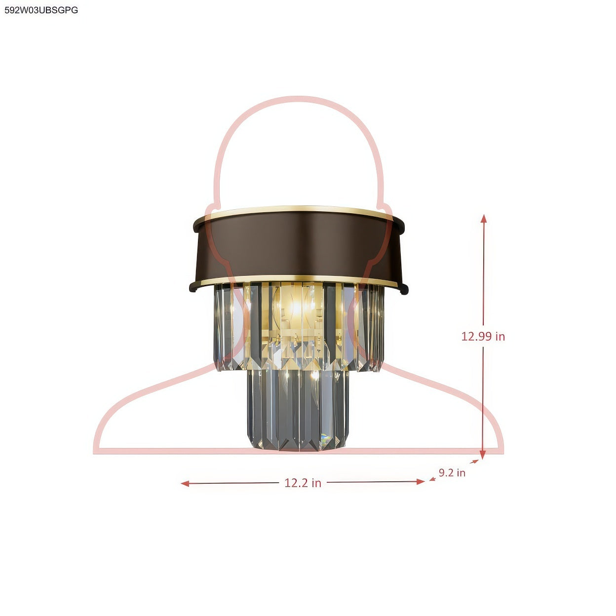 Strata 3 Light Dimmable Wall Sconce