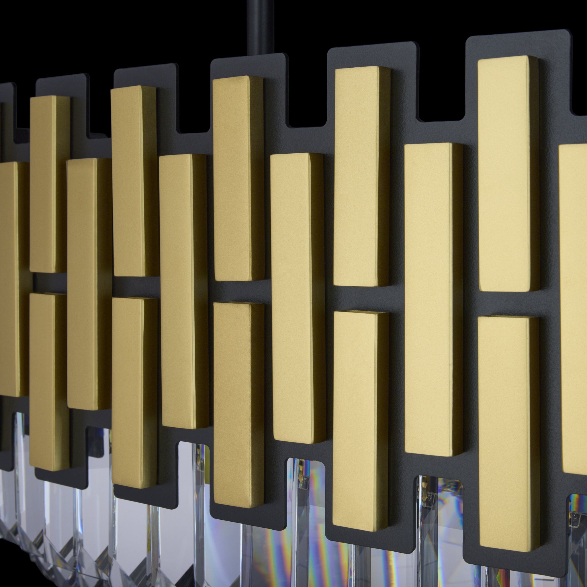 Black Tie 16 Light Dimmable Linear Pendant