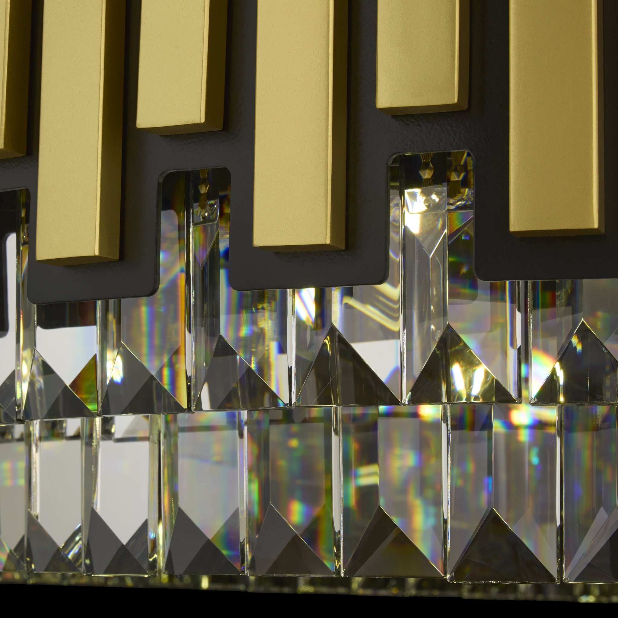 Black Tie 9 Light Dimmable Crystal Pendant Chandelier