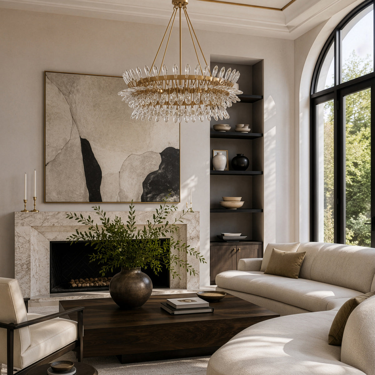 The Royal Treatment 5 Light Chandelier - Brass Kisser