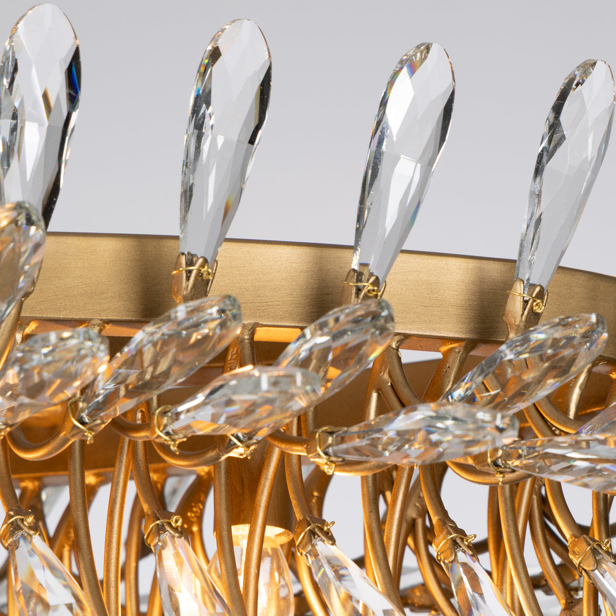 The Royal Treatment 5 Light Linear Chandelier - Brass Kisser