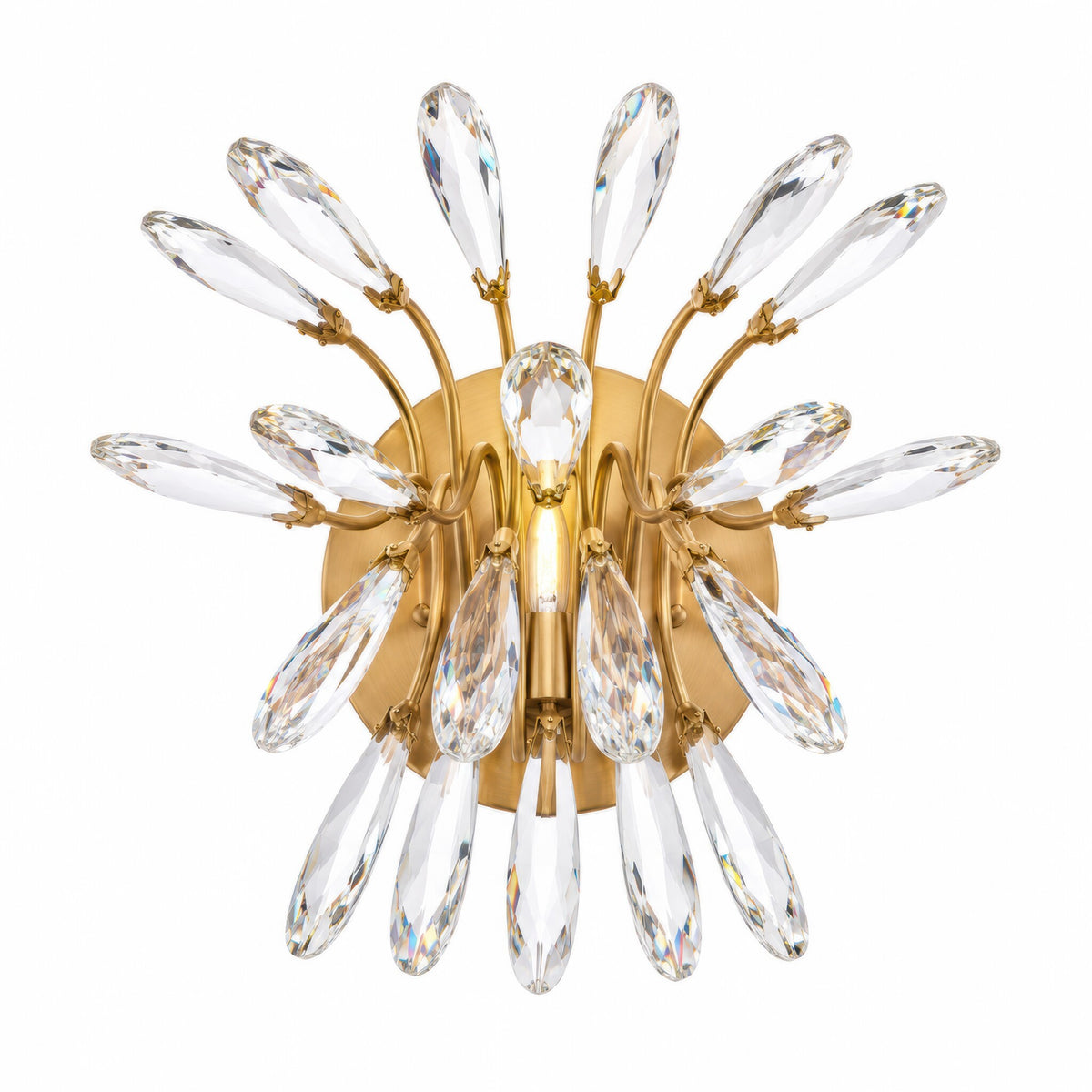 The Royal Treatment 1 Light Wall Sconce - Brass Kisser