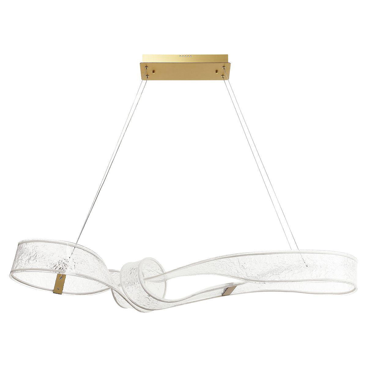 Glowstream 48" LED Linear Pendant - Brushed Gold