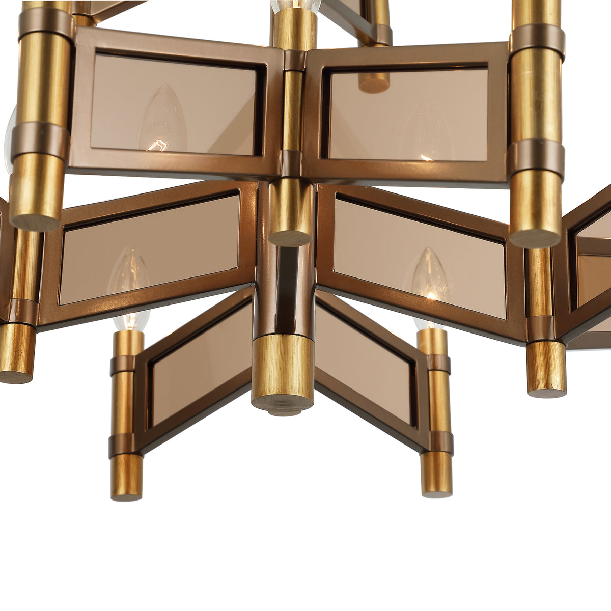 Geography 16 Light Chandelier - Brontourage and Mocha Mood
