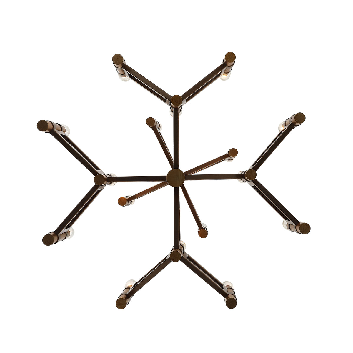 Geography 16 Light Chandelier - Brontourage and Mocha Mood