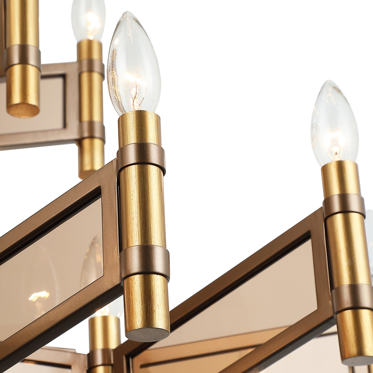 Geography 24 Light Chandelier - Brontourage and Mocha Mood