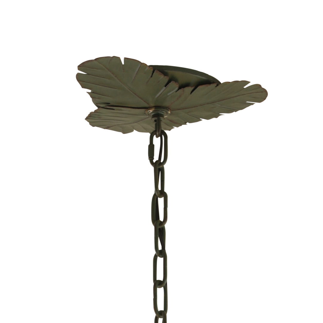 Banana Leaf 901C06 6-Light Chandelier - Banana Leaf