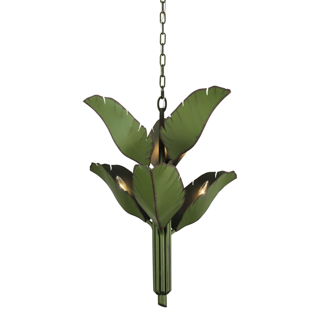 Banana Leaf 901C06 6-Light Chandelier - Banana Leaf